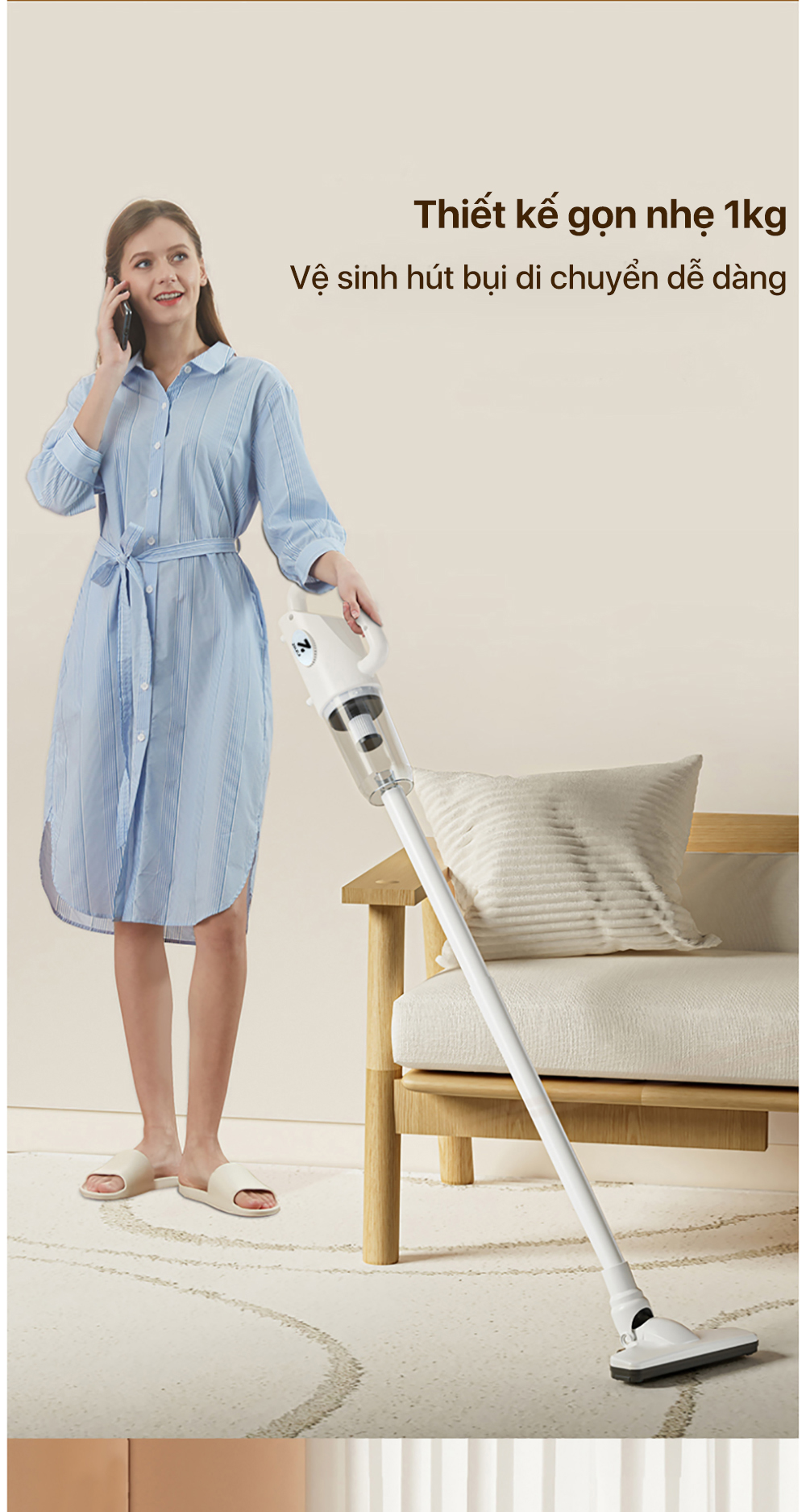 Máy hút bụi ZOLELE WV101 đầu hút