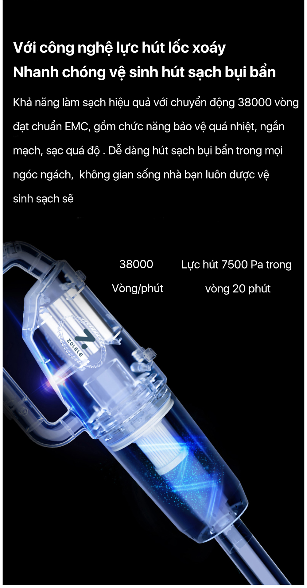 Máy hút bụi ZOLELE WV101