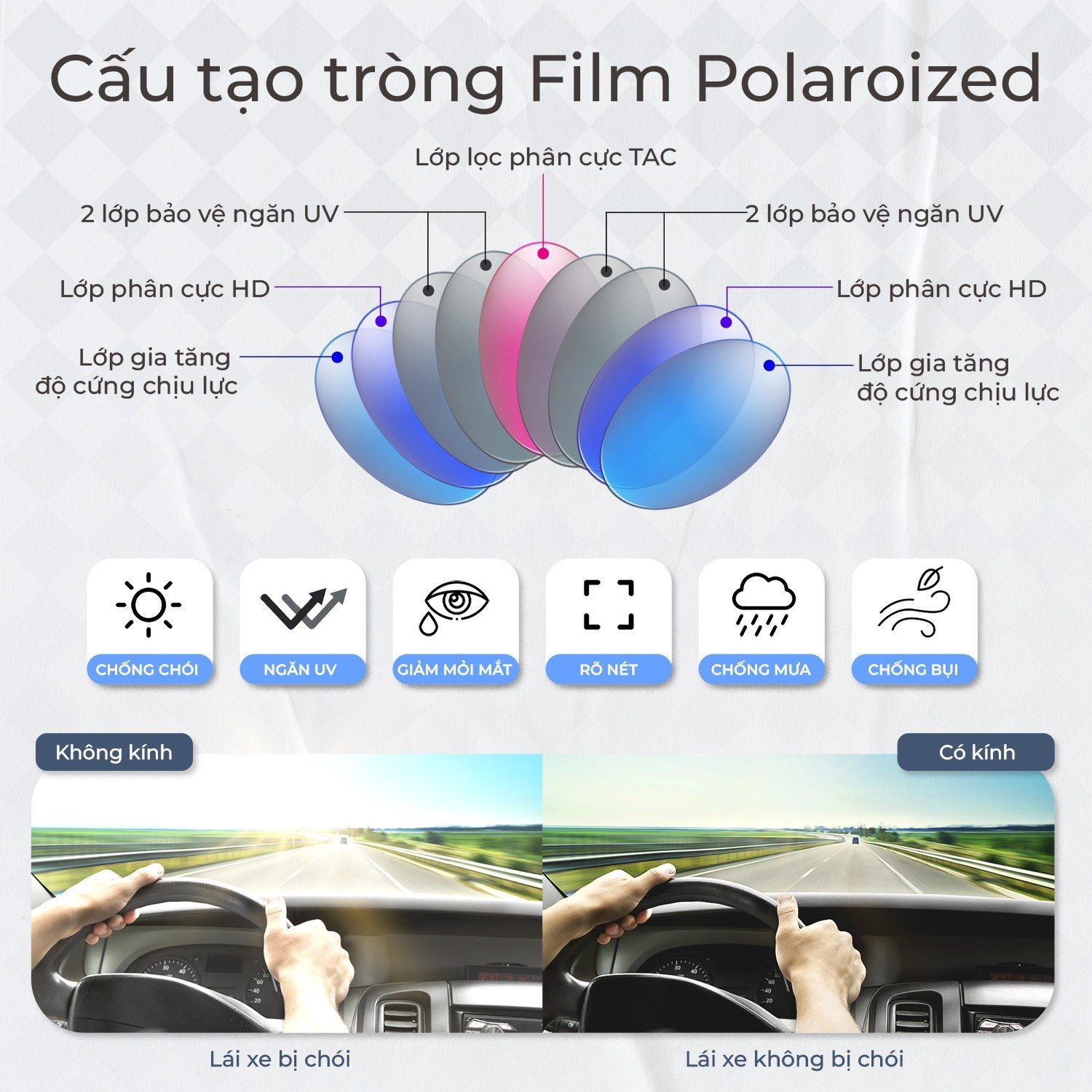 Mô tả Kính Râm Nữ Thời Trang AORON Gọng PC Đàn Hồi Chạm Hồ Ly Sang Trọng Và Cuốn Hút, Tròng Kính Nữ Phân Cực Chống UV - 9