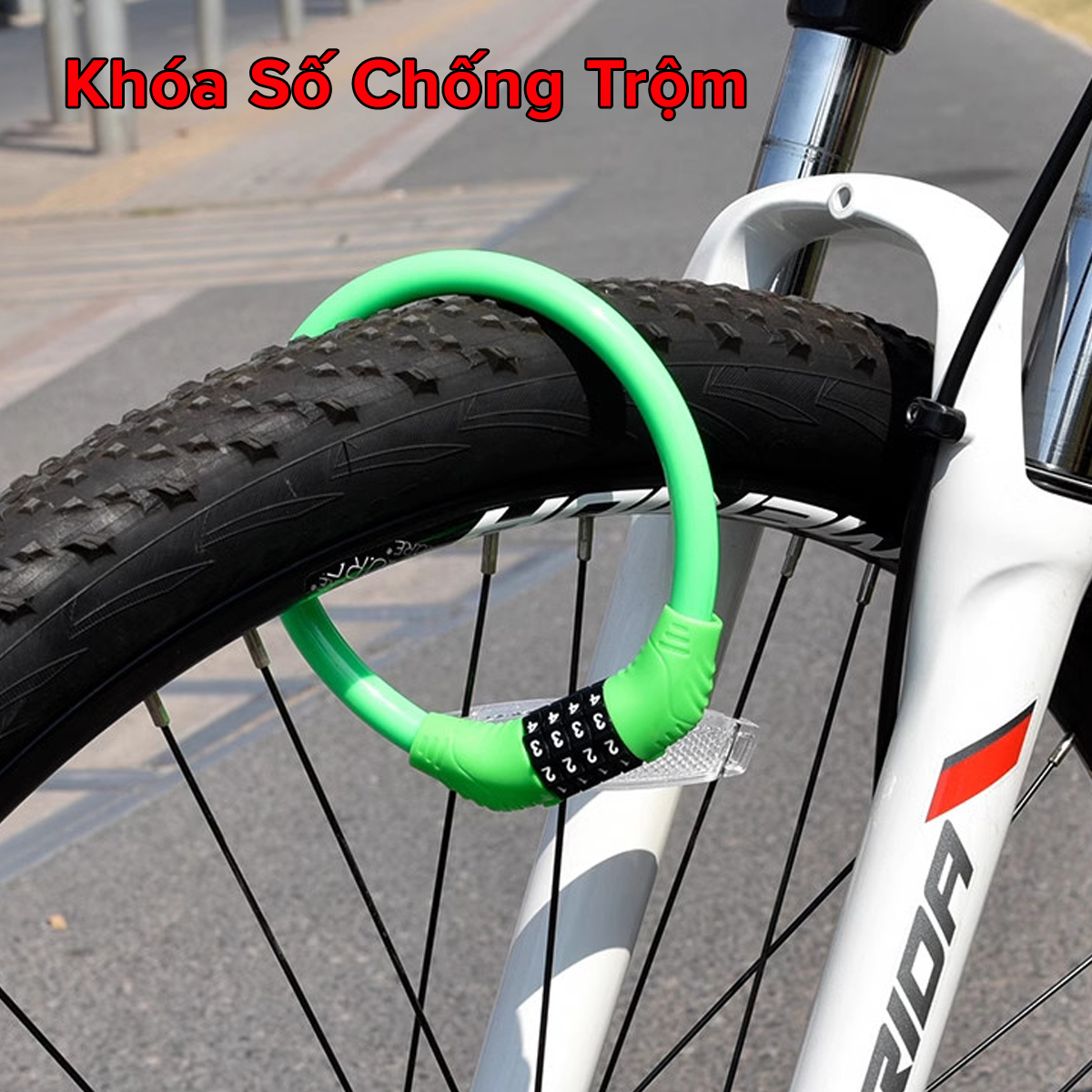 Mô tả Khóa Xe Đạp Thể Thao Chống Trộm Nhỏ Gọn 40cm – Chọn Màu – Bộ Khóa Xe Máy 4 Số Treo Yên Xe Bỏ Cốp Xe Chính Hãng Amalife - 5
