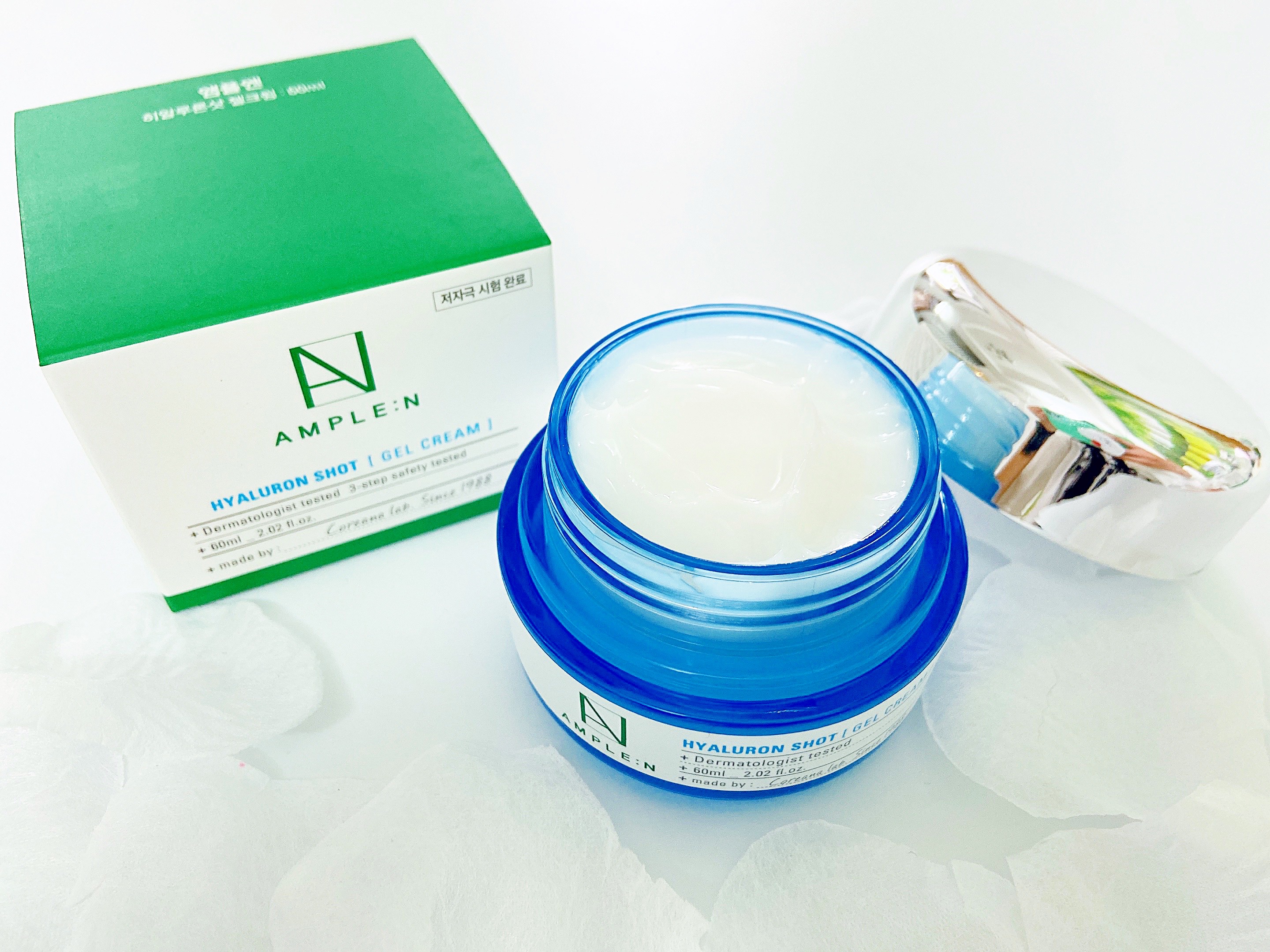 Mô tả Gel Dưỡng Ẩm Mỏng Nhẹ AMPLEN Hyaluron Shot Gel Cream 60ml - 1