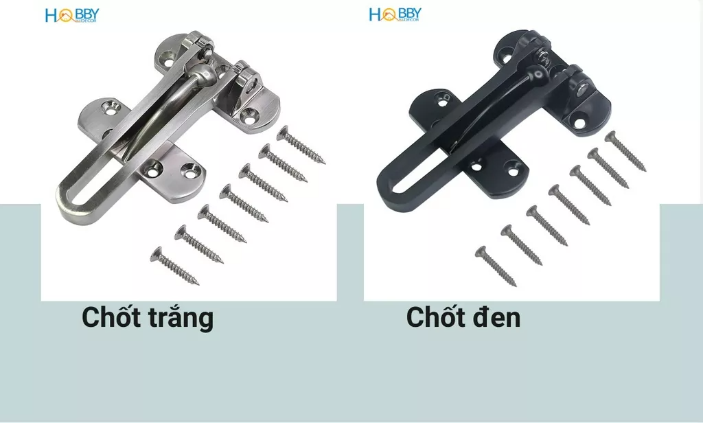 Mô tả Chốt khóa cửa trượt an toàn cho căn hộ phòng ngủ HOBBY Home Decor KCT1 - 4
