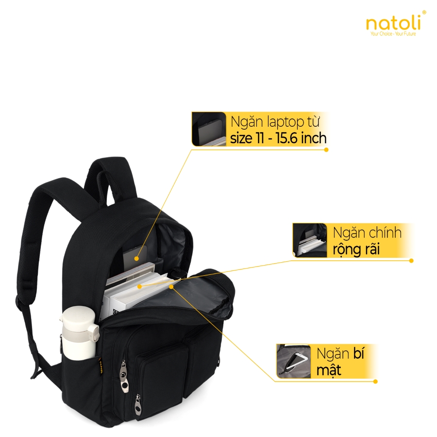 Balo NATOLI B5 ngăn laptop