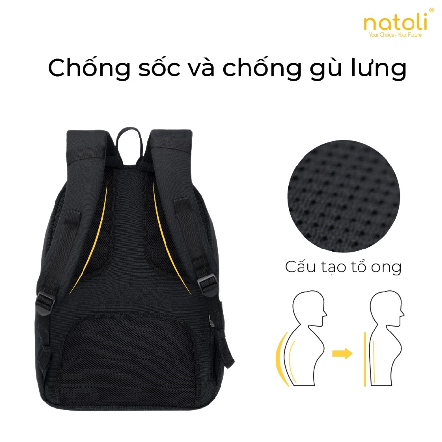 Balo NATOLI B5 quai đeo chữ S