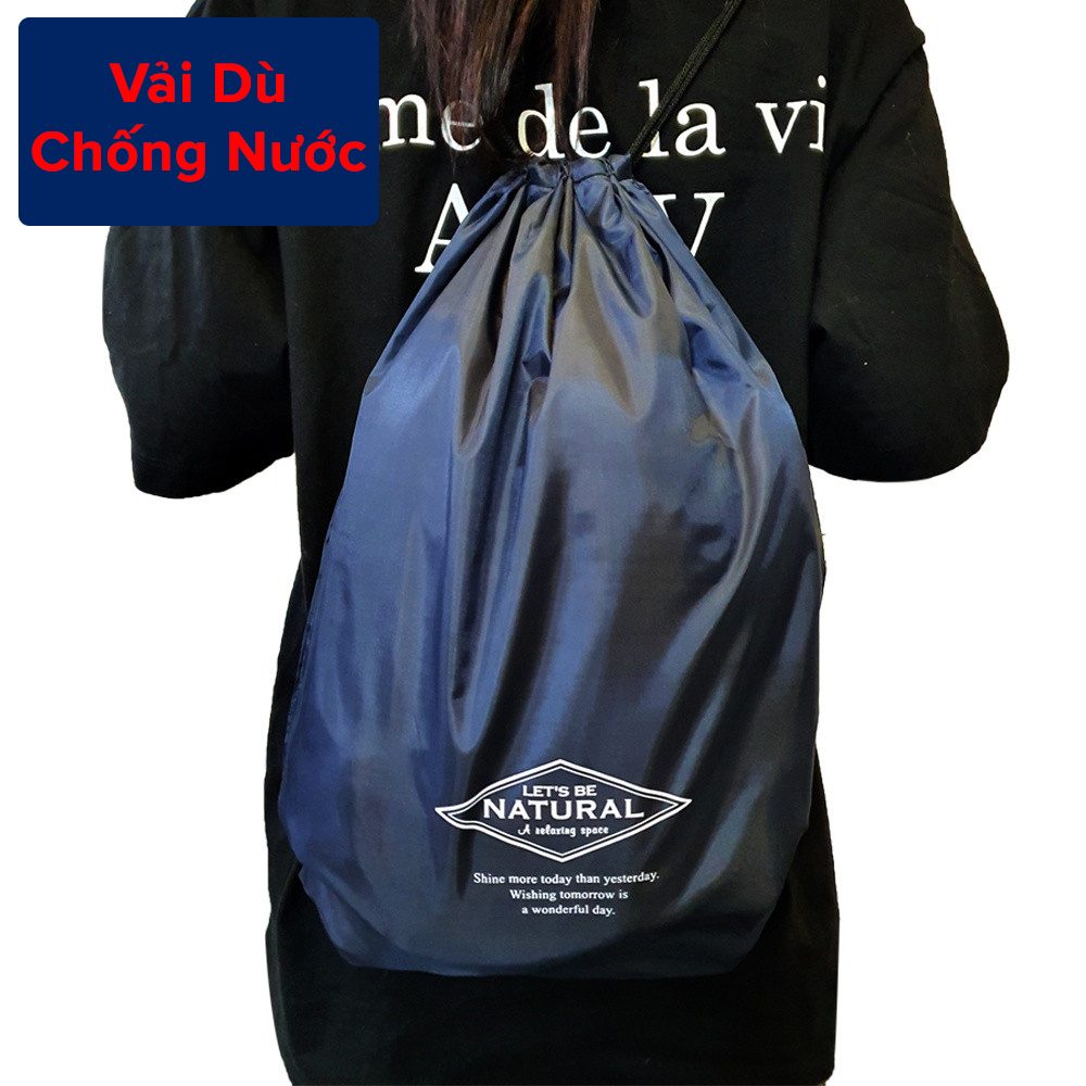 Mô tả Balo Dây Rút Unisex Đựng Đồ Đa Năng, Túi Gấp, Túi Dây Rút Vải Dù Chống Thấm Nước Chính Hãng Amalife - 7