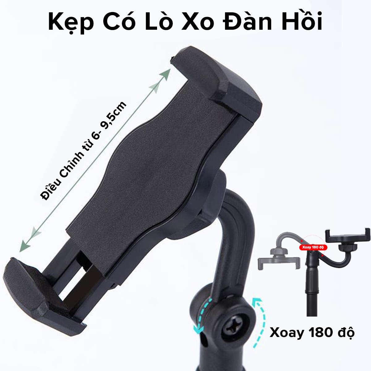 Mô tả Giá Đỡ Điện Thoại, Bộ Chân Đế Để Bàn Dùng Livestream, Quay Video, Học Online, Ghi Hình Xoay 360 Độ Chính Hãng Amalife - 4