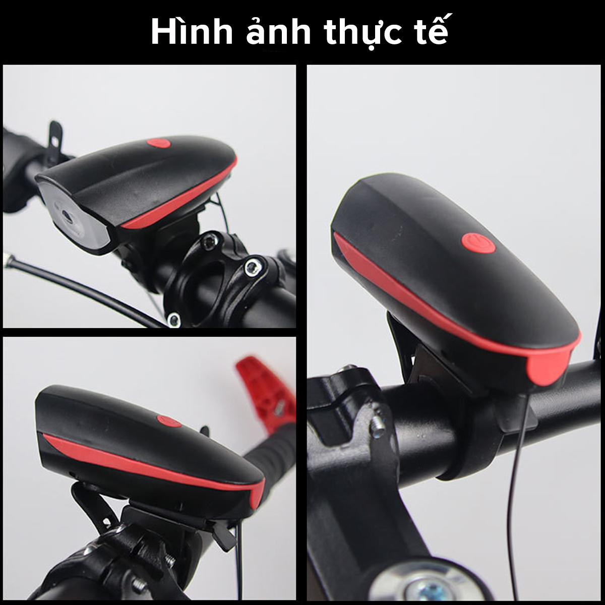 Mô tả Đèn Còi Xe Đạp Thể Thao Siêu Sáng Kèm Pin Sạc USB LED T6 Chống Nước – Đèn Còi 140db 3 Chế Độ Sáng Chính hãng Amalife - 7