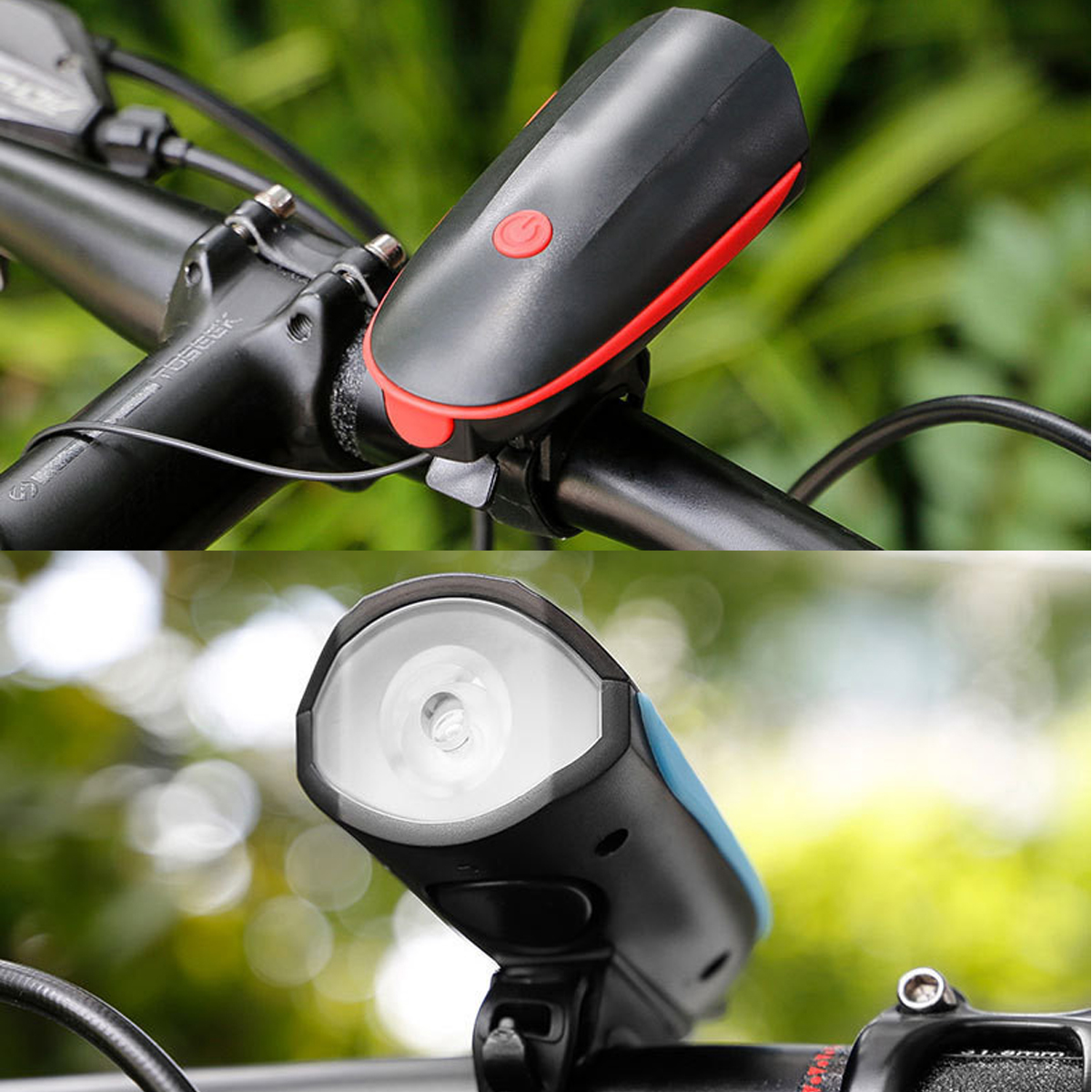 Mô tả Đèn Còi Xe Đạp Thể Thao Siêu Sáng Kèm Pin Sạc USB LED T6 Chống Nước – Đèn Còi 140db 3 Chế Độ Sáng Chính hãng Amalife - 11