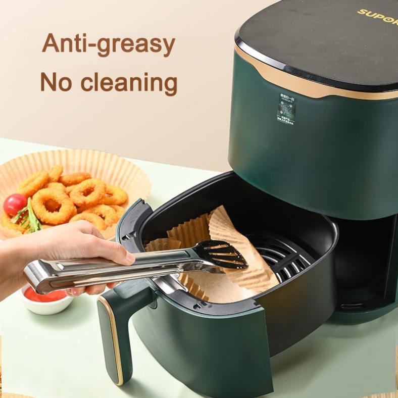 Mô tả Set 50 giấy lót nồi chiên không dầu ZOLELE hình khuôn bánh giảm bám dầu mỡ tiện dụng - 2