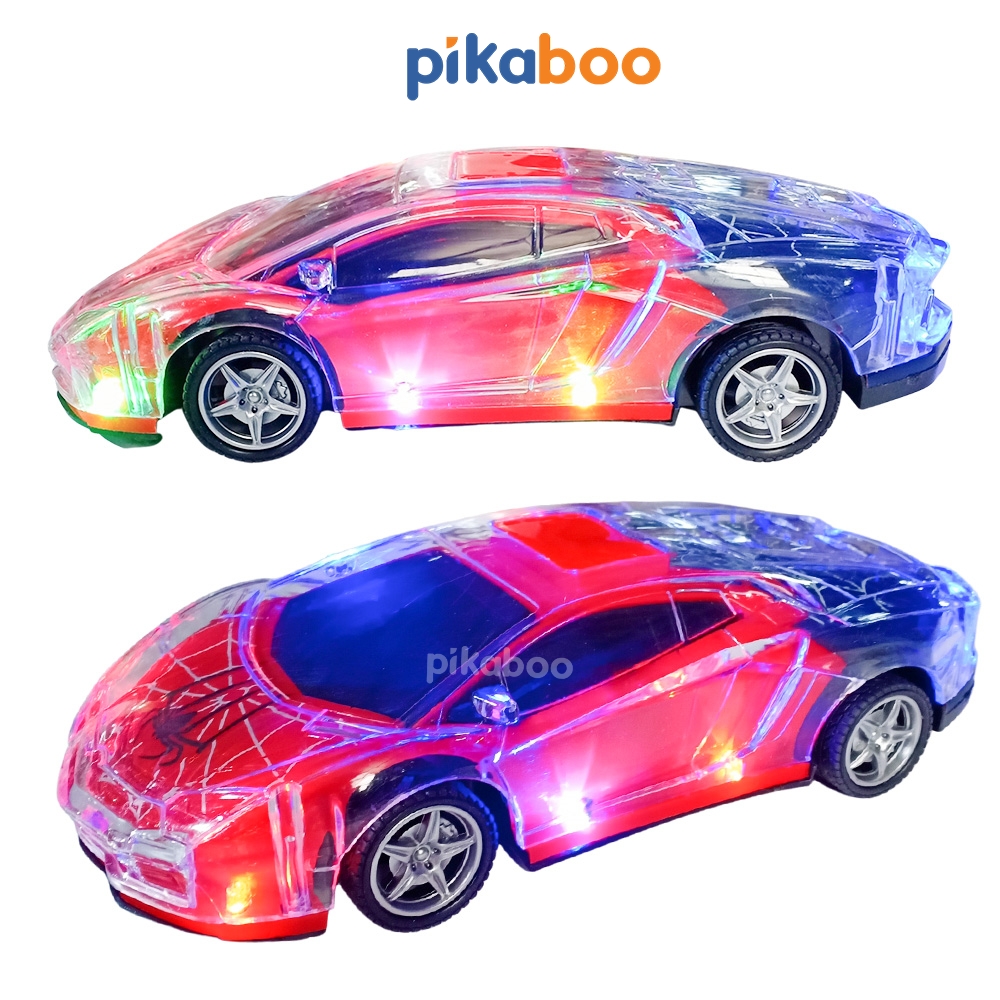 Mô tả Ô tô điều khiển từ xa cao cấp Pikaboo xe ô tô siêu anh hùng có đèn bắt mắt di chuyển linh hoạt - 3