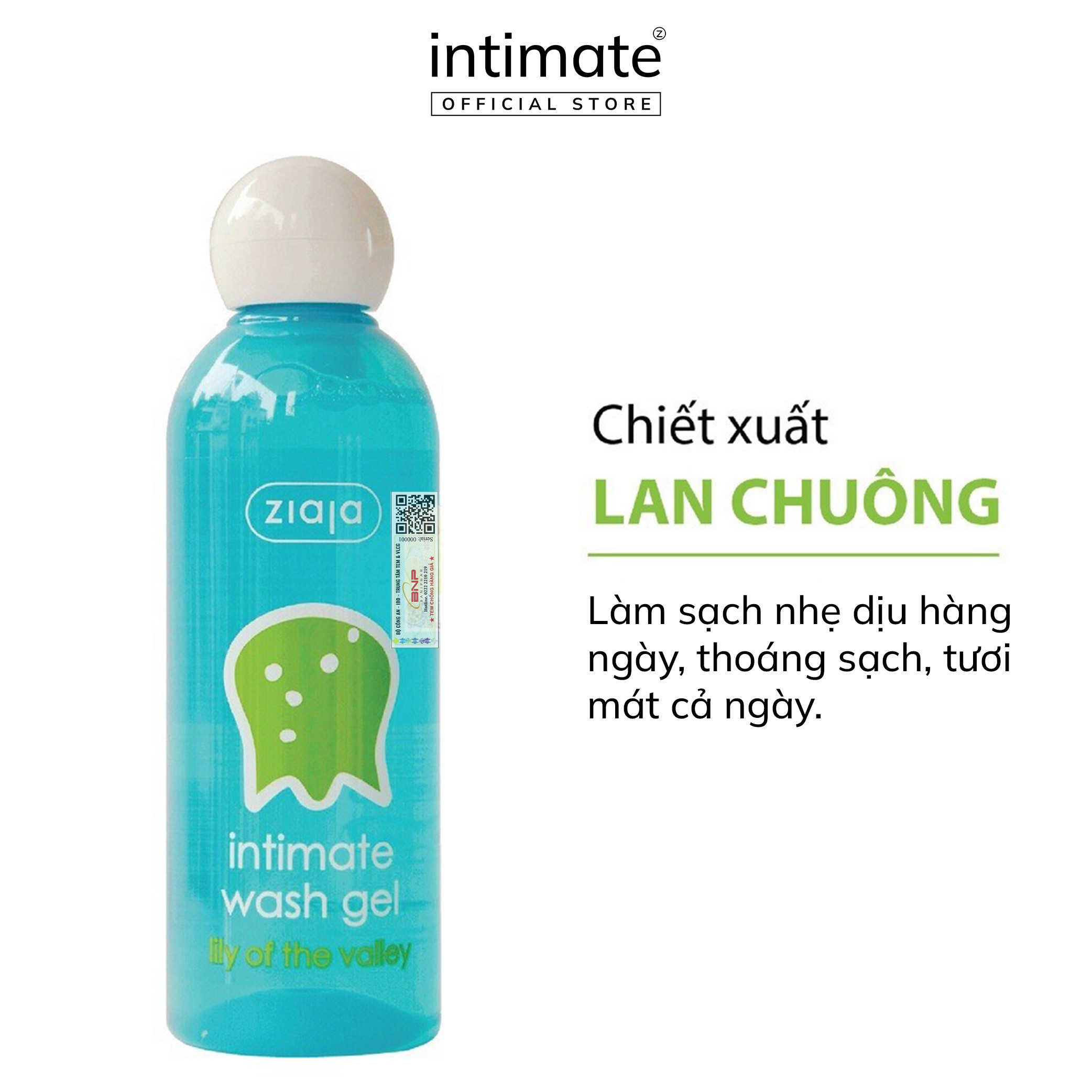 Mô tả Dung Dịch Vệ Sinh Phụ Nữ Intimate Hoa Lan Chuông ZIAJA Mùi Thơm Dịu Nhẹ Giúp Làm Sạch, Khử Mùi Hôi 200ml - 1