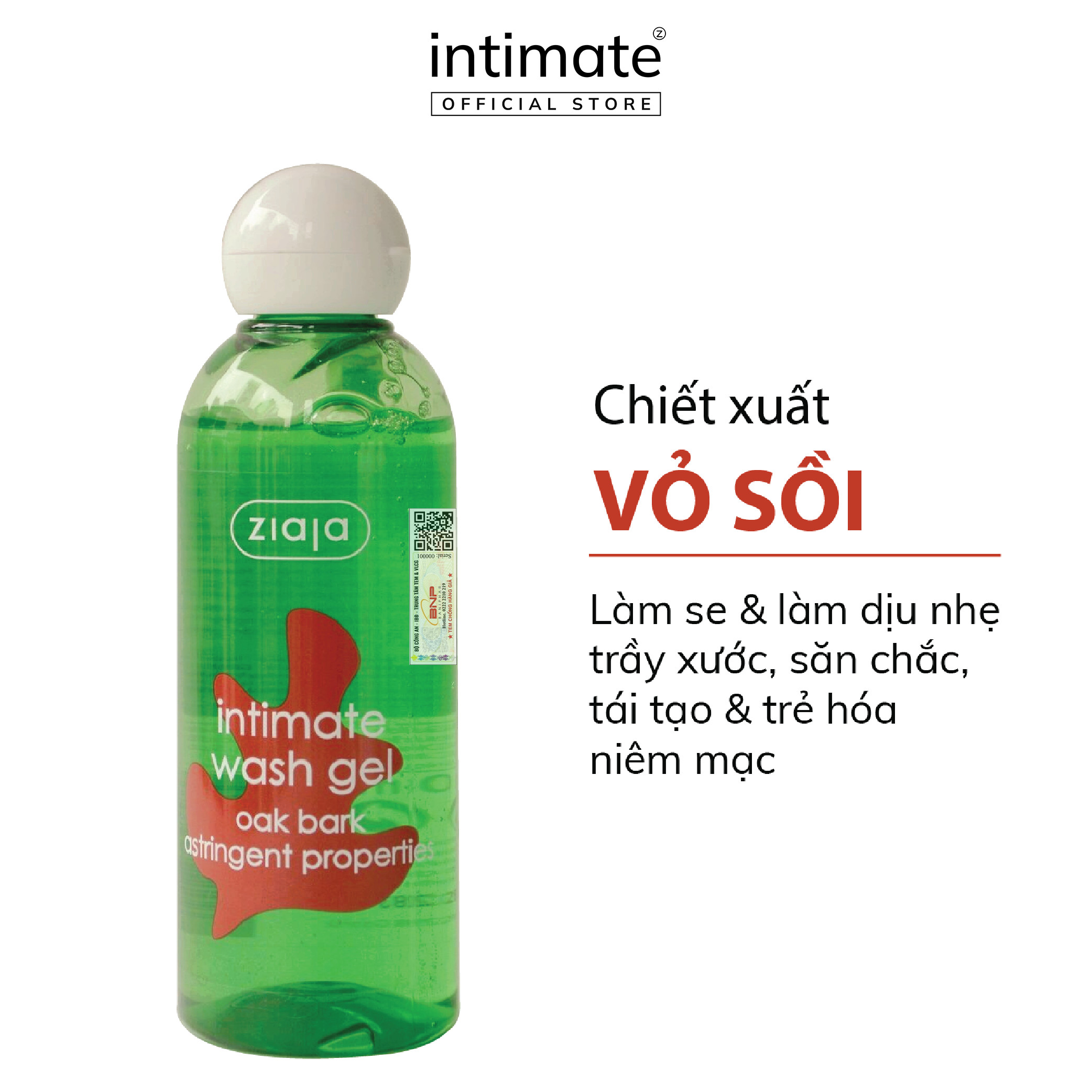 Mô tả Dung Dịch Vệ Sinh Phụ Nữ Intimate Vỏ Sồi ZIAJA Giúp Cân Bằng Độ PH Tự Nhiên, Se Khít, Dưỡng Ẩm Sâu 200ml - 1
