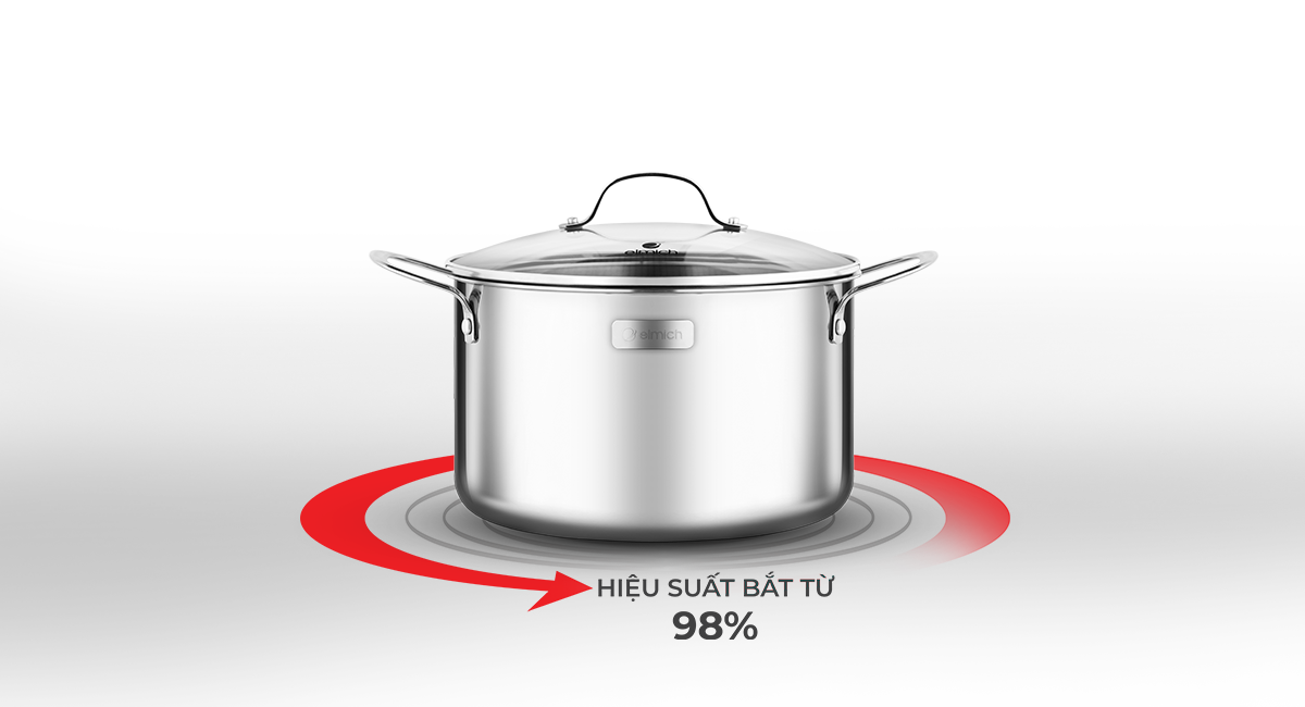 Mô tả Bộ nồi inox cao cấp 3 lớp đáy liền Trimax 3 chiếc EL-2103 size 18,20,26cm - 5