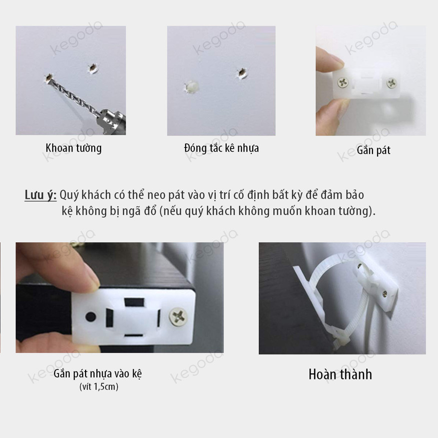 Hướng dẫn gắn pát chống lật dạng dây rút 2