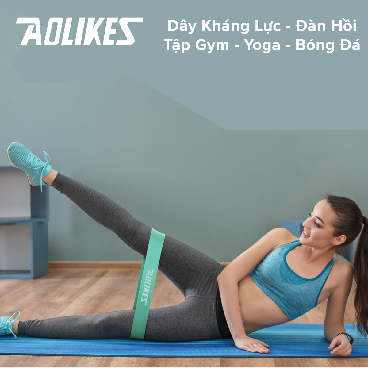 Mô tả Dây Kháng Lực Đàn Hồi  AL3601 Tập Đá Bóng Tăng Lực Sút, Dây Tập Chân Đùi Mông, Tăng Lực Cổ Chân Hãng Aolike - 3