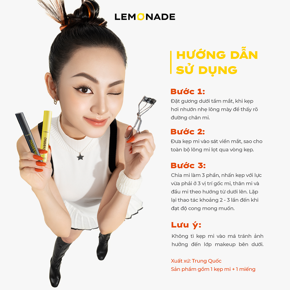 Mô tả Kẹp mi cong lâu LEMONADE Curler 22g - 7