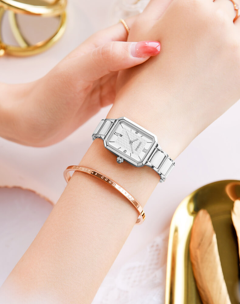 Mô tả Đồng hồ nữ chính hãng LEONIDAS LD80155-1 Kính sapphire ,chống xước ,Chống nước 50m ,Bh 24 tháng,Máy điện tử (Pin) - 3