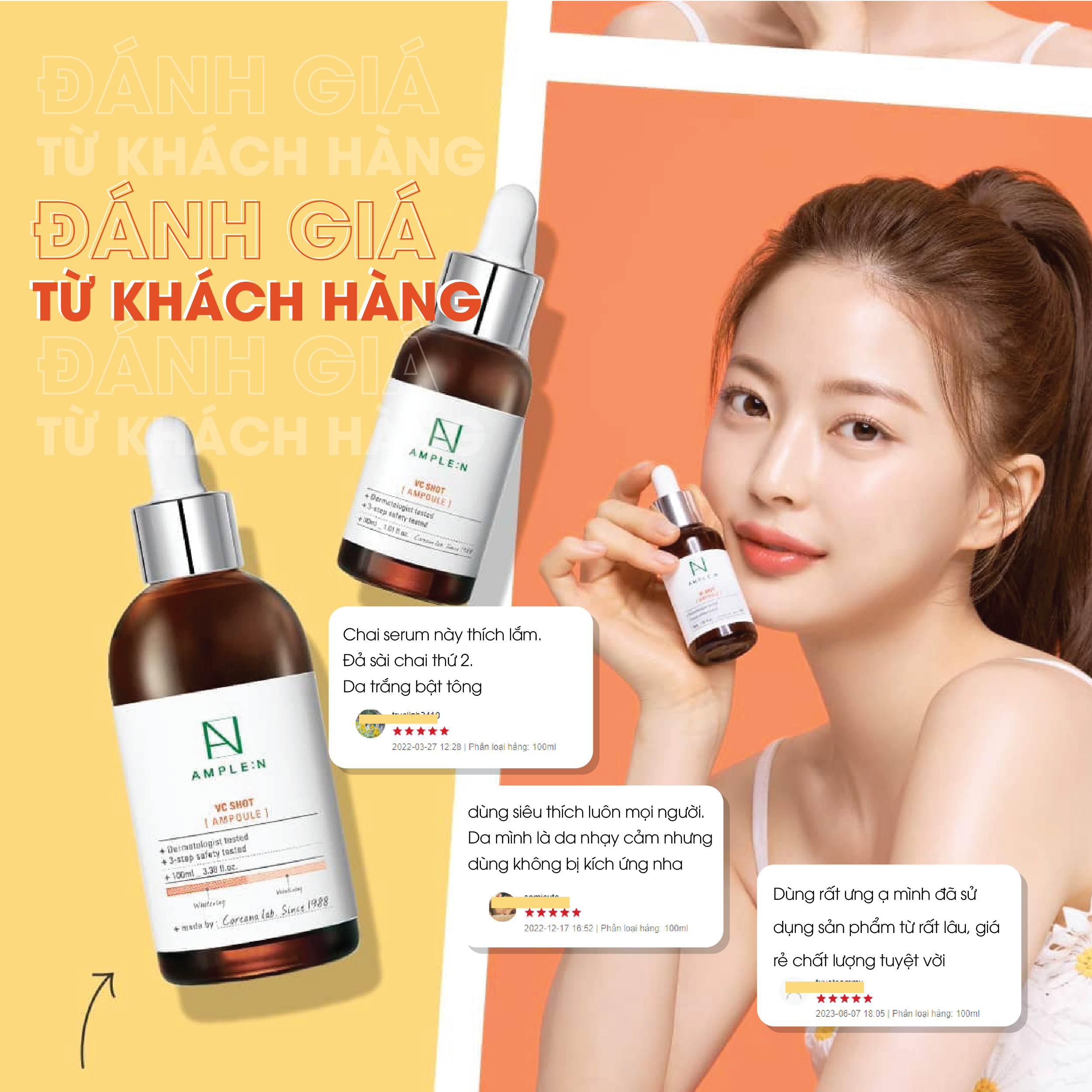 Mô tả Tinh Chất Vitamin C Dưỡng Trắng Da AMPLE:N VC Shot Ampoule - 1