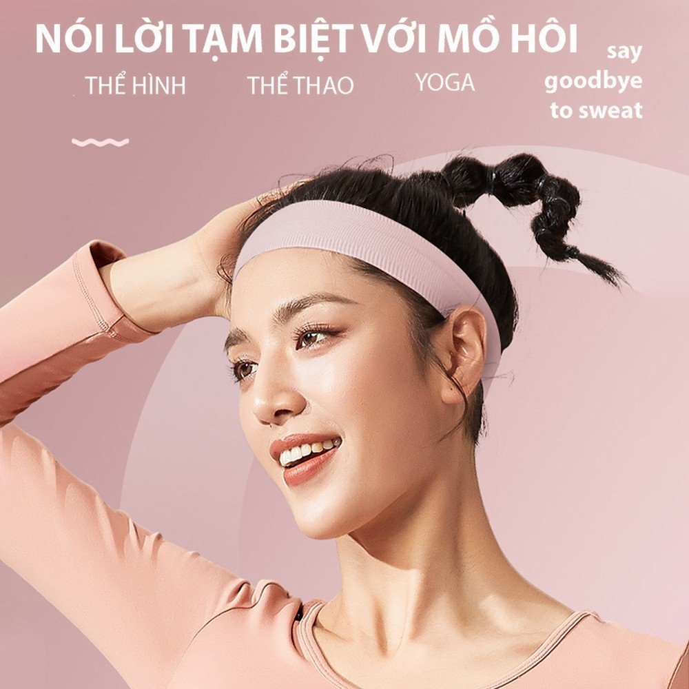 Mô tả Băng đô thể thao thấm hút mồ hôi nam nữ, vải dệt kim không xù lông Yasu 2104 - 2