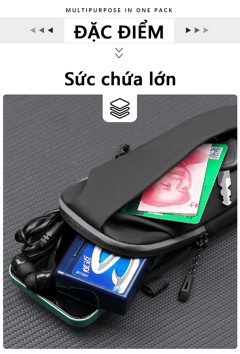 Mô tả Túi Chạy Bộ Bảo Hành 12 Tháng Đai Chạy Bộ Đa Năng Chống Thấm Sức Chứa Lớn Và Thoáng Khí Cleacco TCB Boro Sport - 3