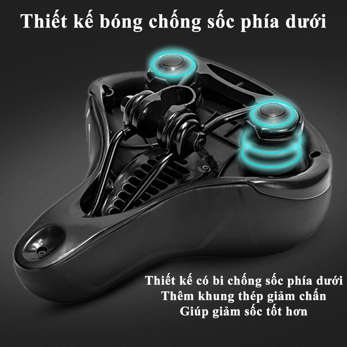 Mô tả Yên Xe Đạp Địa Hình Siêu Êm Bọc Da PU, Thông Khí, Đàn Hồi Chống Sốc Phù Hợp Với Mọi Loại Xe Địa Hình Chính Hãng Amalife - 8