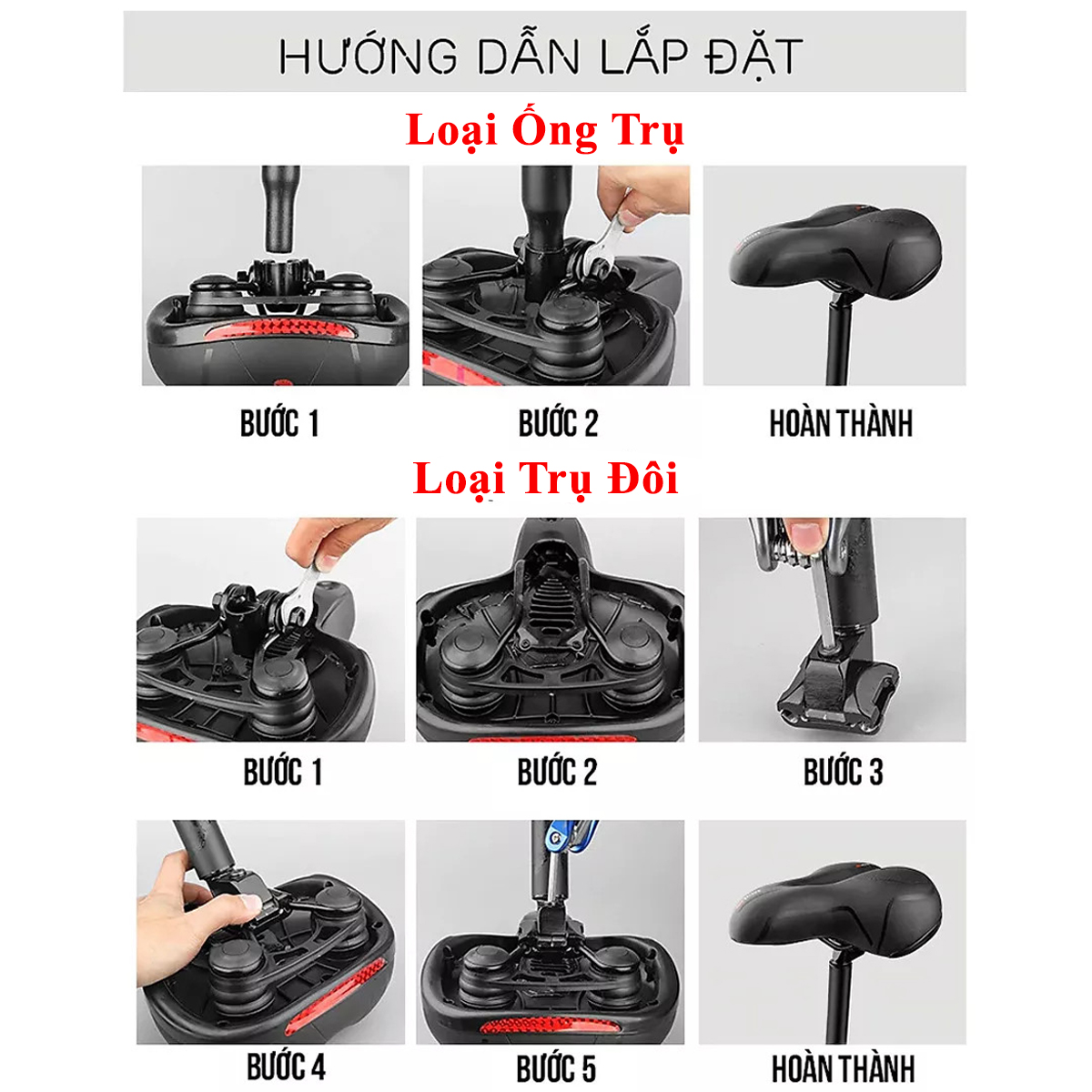 Mô tả Yên Xe Đạp Địa Hình Siêu Êm Bọc Da PU, Thông Khí, Đàn Hồi Chống Sốc Phù Hợp Với Mọi Loại Xe Địa Hình Chính Hãng Amalife - 9