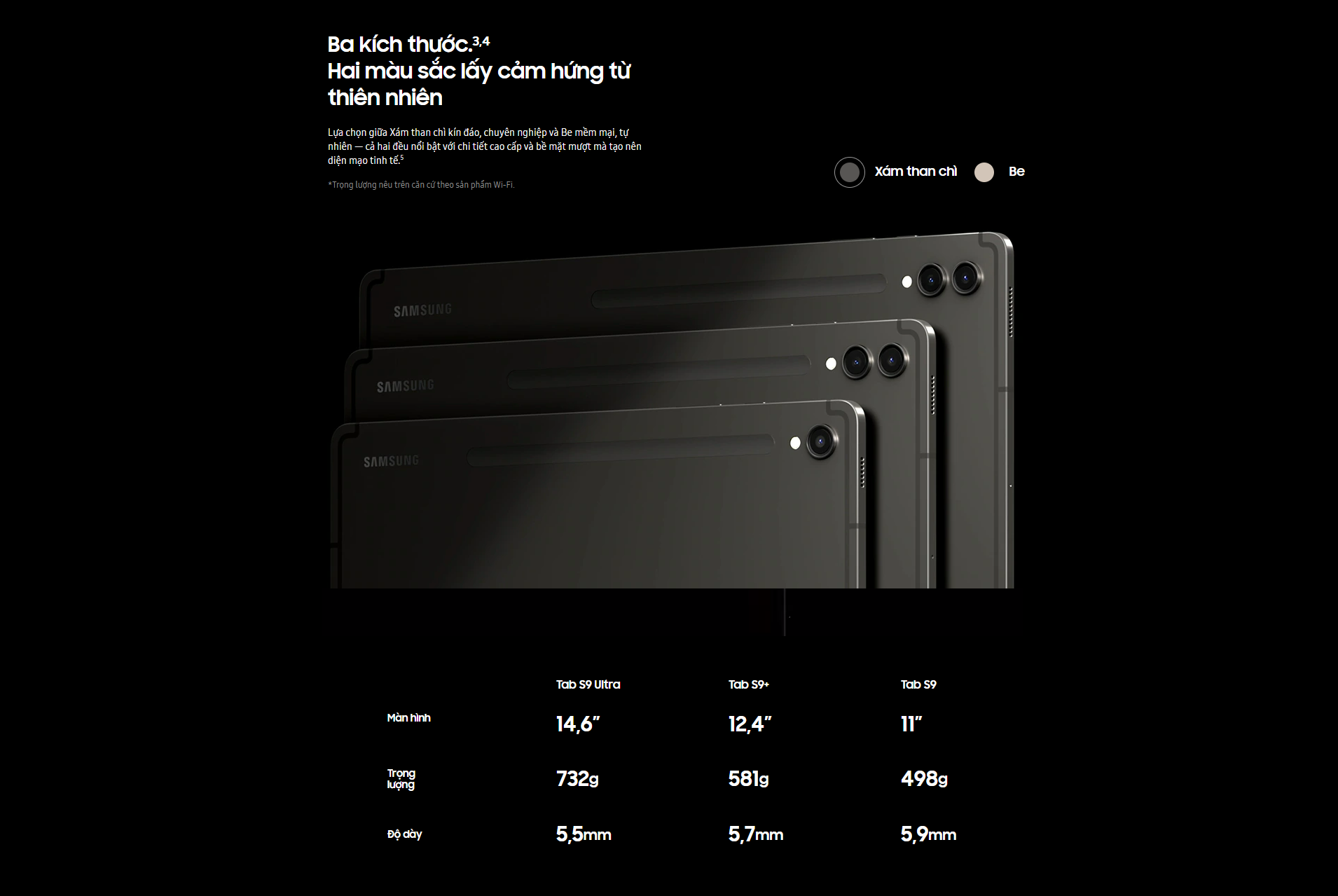 Mô tả Máy tính bảng Samsung Galaxy Tab S9 5G 12GB_256GB - 1