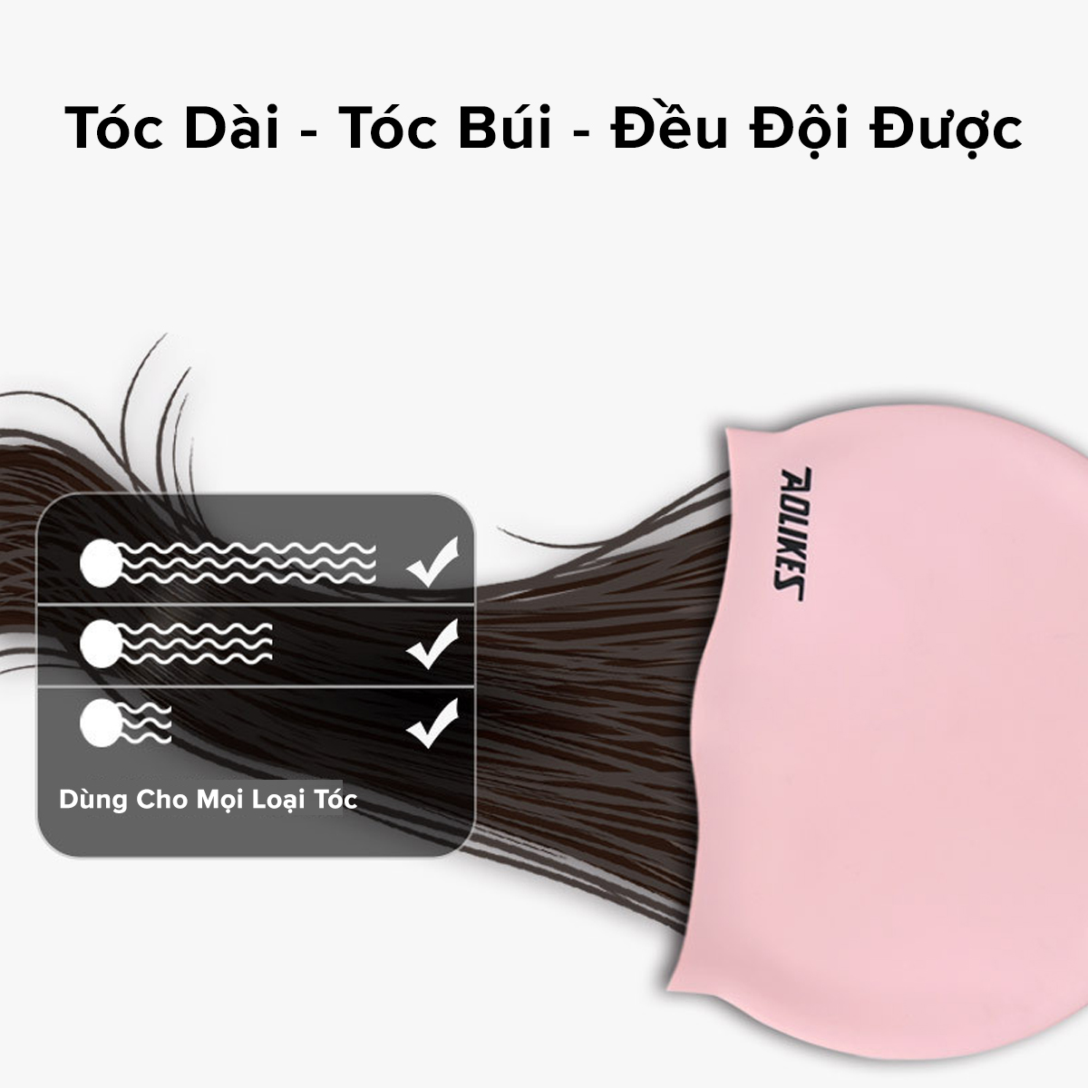 Mô tả Mũ Bơi Nón Bơi Người Lớn Silicone Siêu Co Giãn Hãng Aolikes AL5010 – Chọn Màu, Siêu Bền, Mềm, Chống Thấm Nước - 3