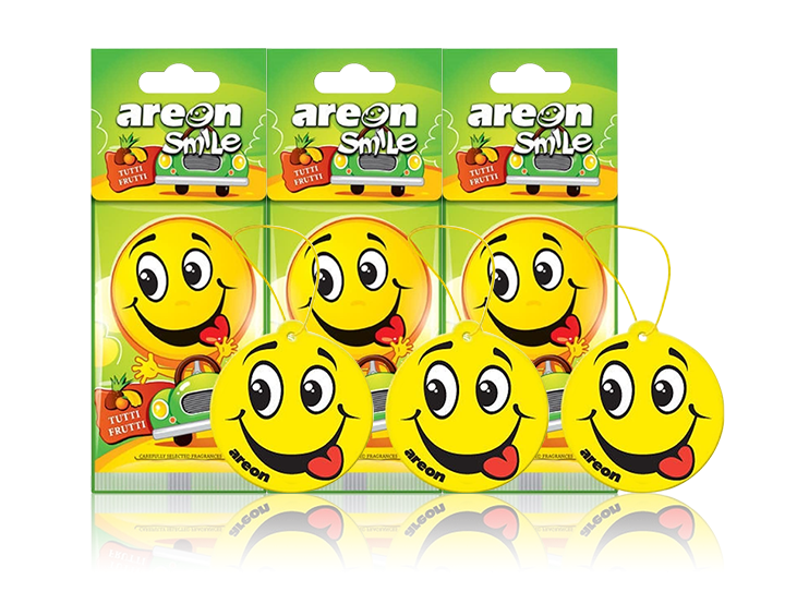 Mô tả Lá thơm treo xe ô tô AREON Smile - Nhập khẩu Bulgaria - 1