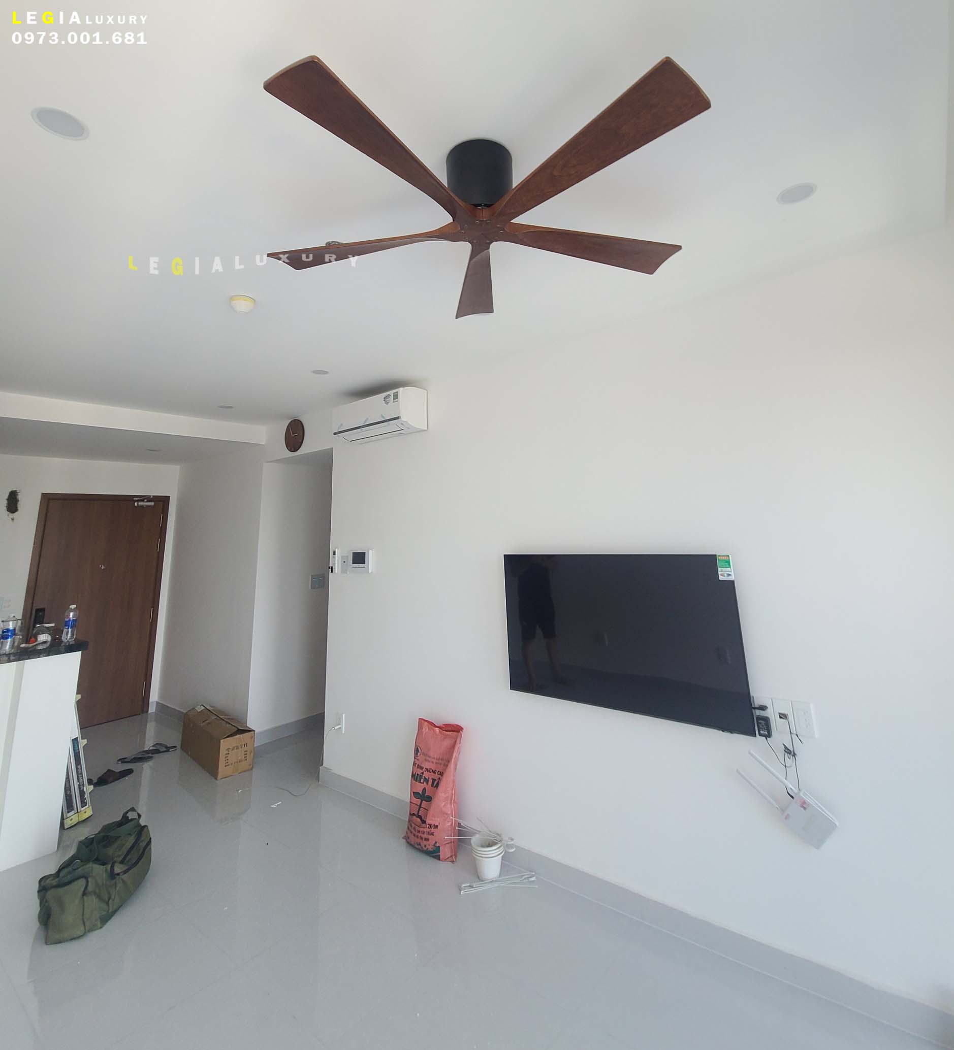 Mô tả Quạt Trần Cánh Gỗ Phong Cách Indochine LÊ GIA LGFAN738G - Chiều Cao 22cm - Sải Cánh 132cm - Bảo Hành 5 Năm - 3