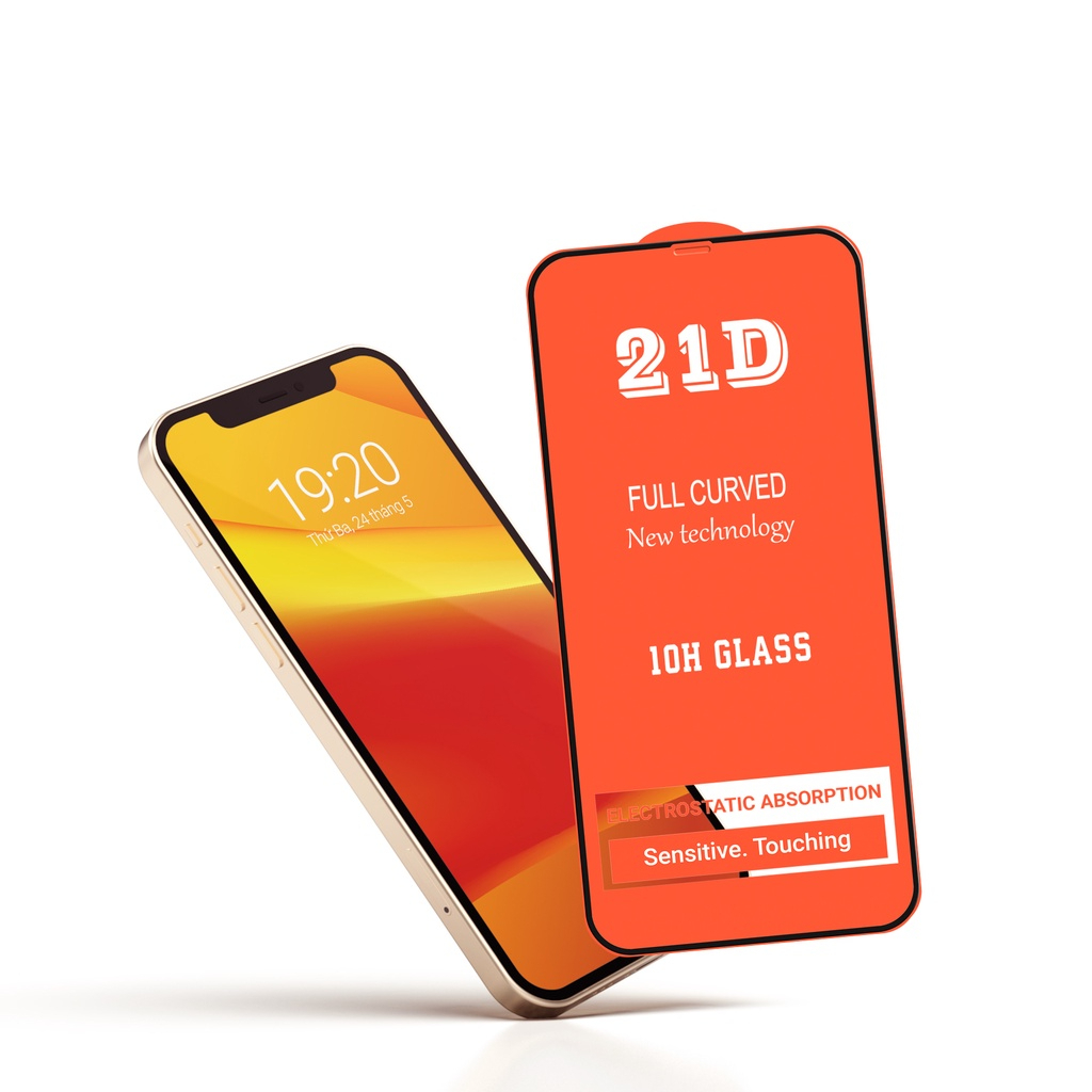 Kính Cường Lực iPhone 21D Trong Suốt Full Màn - iP 7/8/Plus/X/XS/XR/11/12/13/14/15/16/17/18/Pro/Max/Mini – ảnh mô tả chi tiết 3