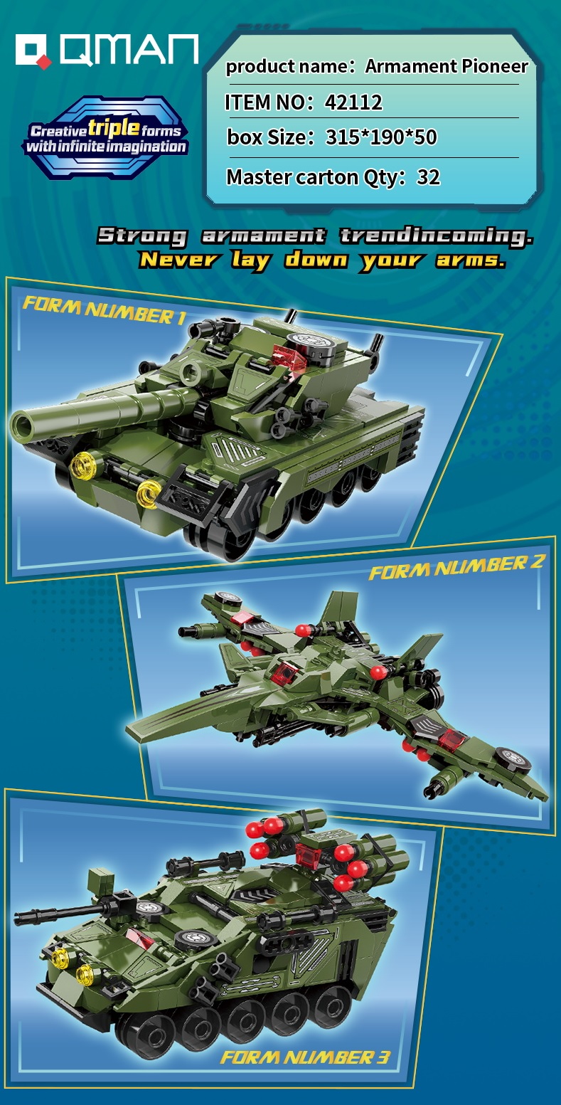 Mô tả Đồ chơi lắp ráp, xếp hình Qman 42112 - Tiên Phong (329 mảnh ghép) - 2