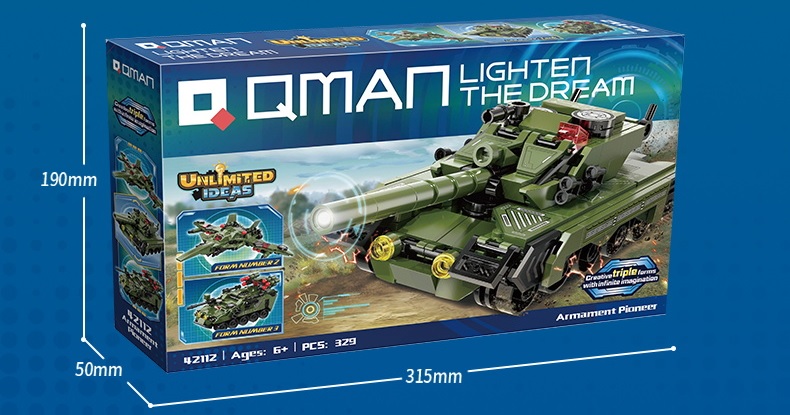 Mô tả Đồ chơi lắp ráp, xếp hình Qman 42112 - Tiên Phong (329 mảnh ghép) - 3