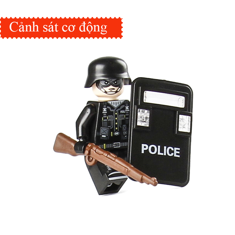 Mô tả Mô hình đồ chơi lắp ráp KAVY các nhân vật cảnh sát police, cảnh sát và lính cứu hỏa - 3