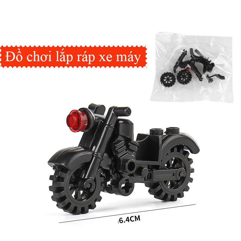 Mô tả Mô hình đồ chơi lắp ráp KAVY các nhân vật cảnh sát police, cảnh sát và lính cứu hỏa - 4