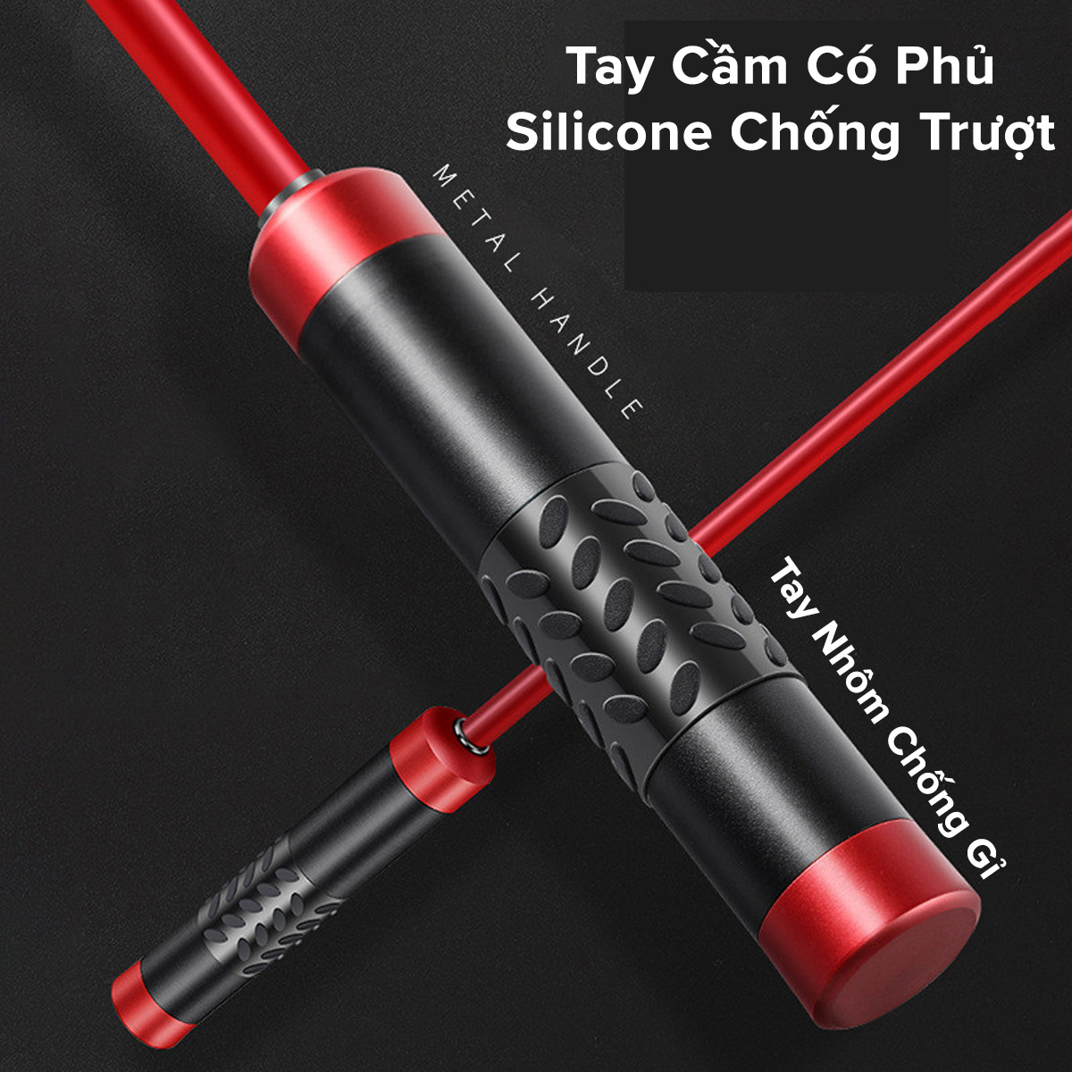 Mô tả Dây Nhảy Thể Lực Nặng 450g Cho Người Luyện Võ Thuật, Boxing, Muay Thái (Tặng Túi) AngTop1 Chọn Màu Chính Hãng Amalife - 4