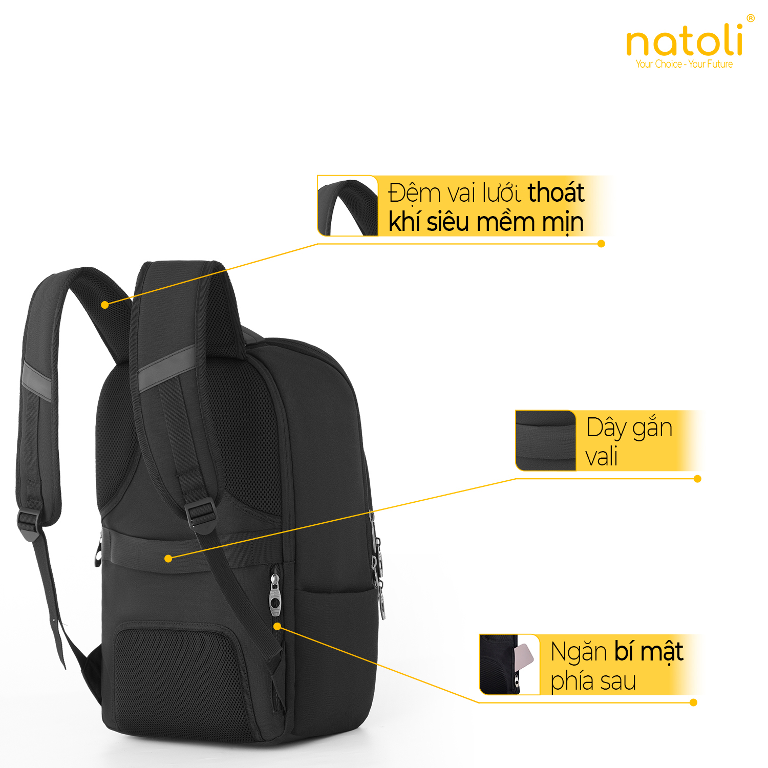 Mô tả Balo laptop Natoli BST Vitality Backpack B12 - 7