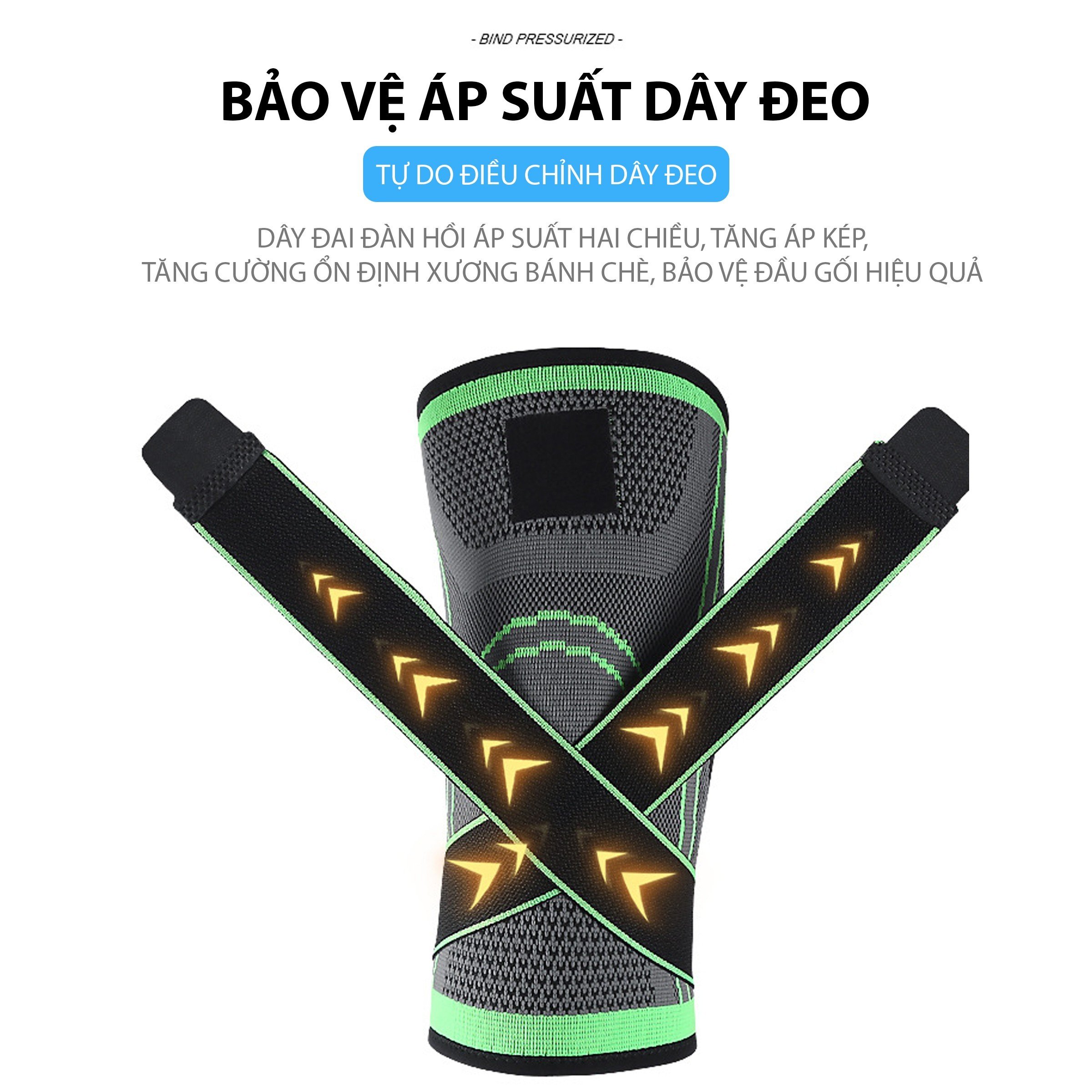 Mô tả Bó gối có dây quấn trợ lực co dãn 4 chiều Yasu YS7720 (1 CHIẾC) - 4