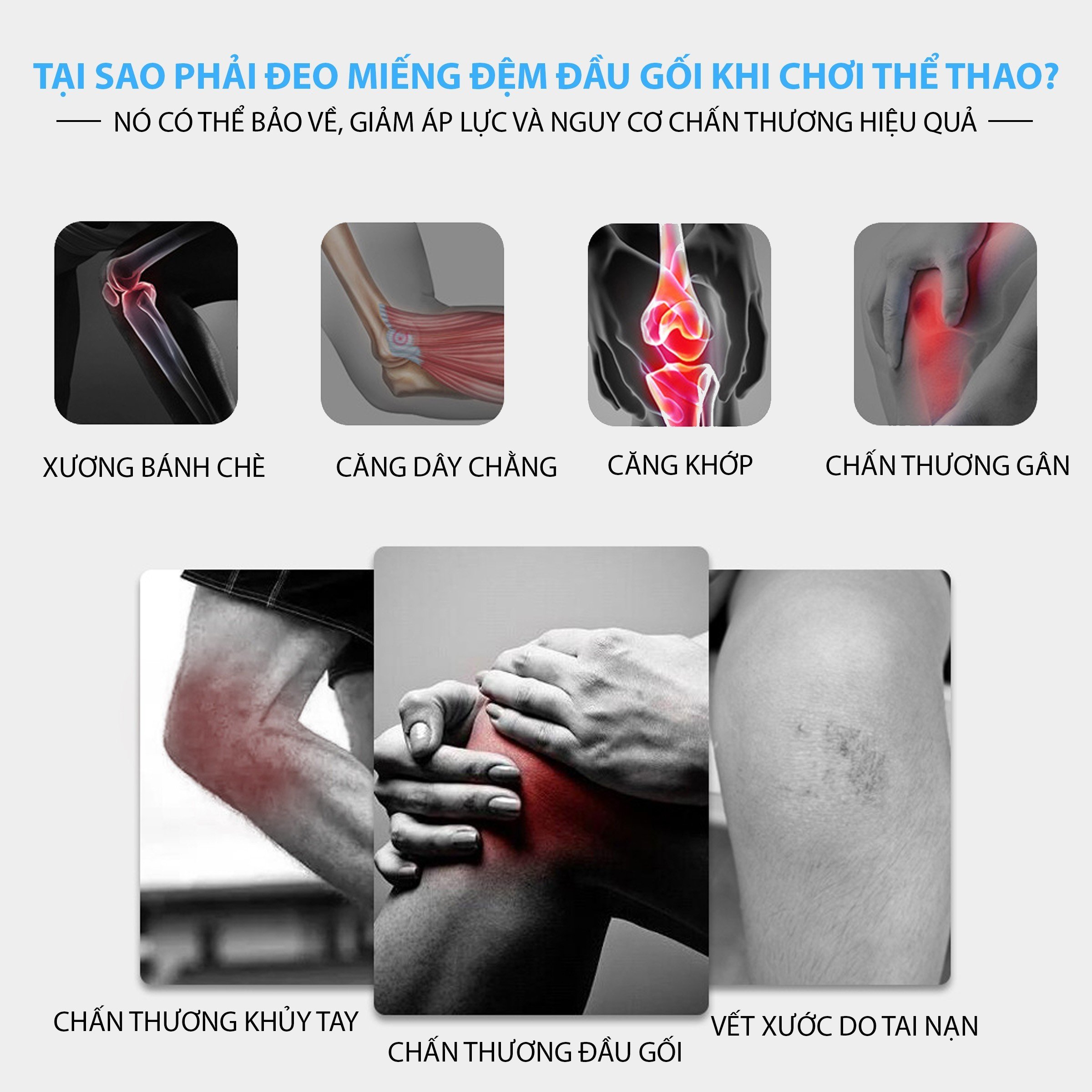 Mô tả Bó gối có dây quấn trợ lực co dãn 4 chiều Yasu YS7720 (1 CHIẾC) - 2