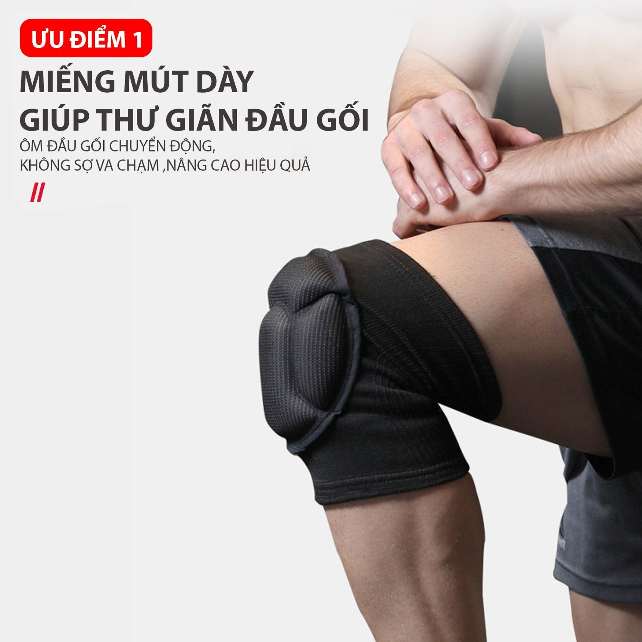 Mô tả Băng bảo vệ đầu gối thủ môn có đệm cao cấp YASU YS0217A (1 đôi) - 1