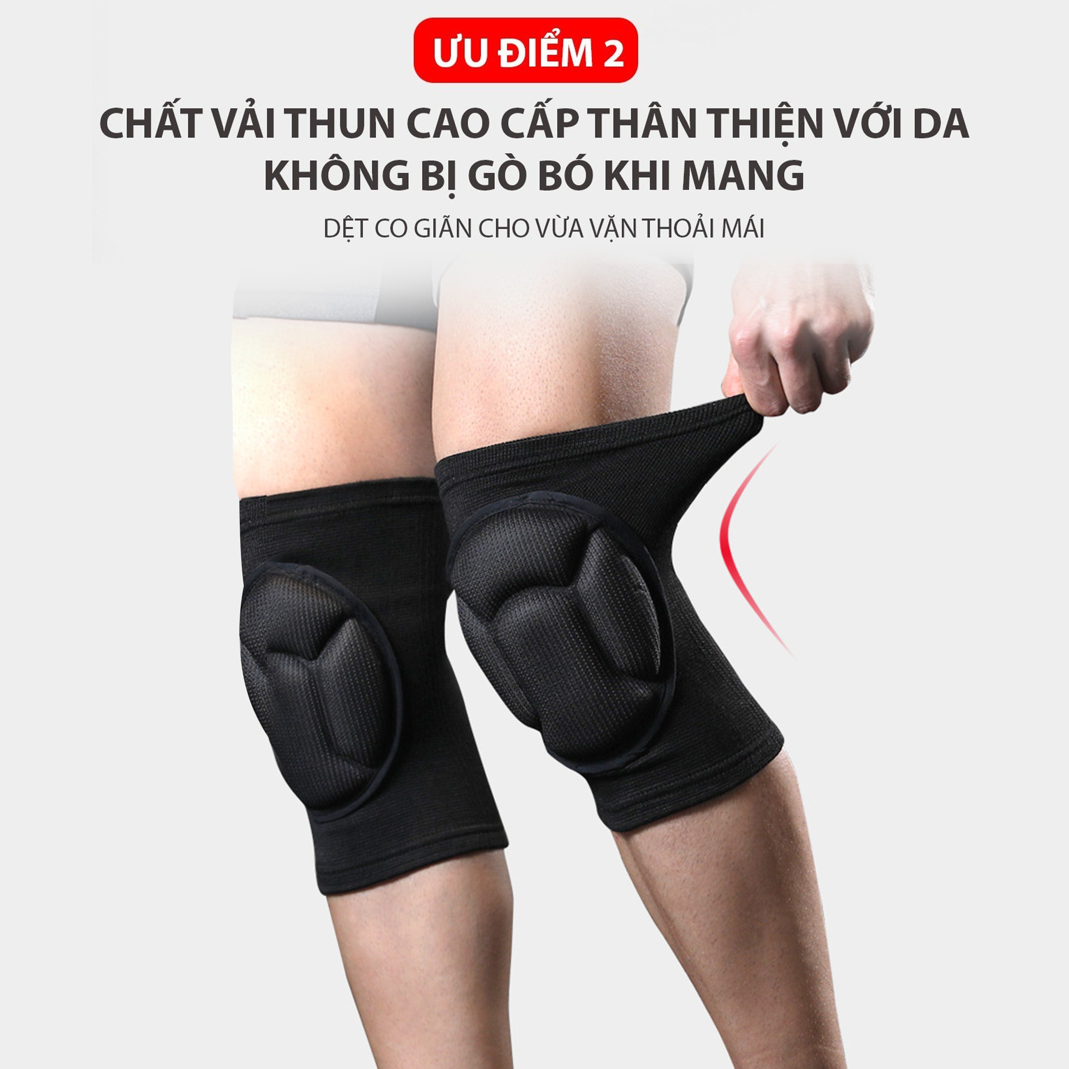 Mô tả Băng bảo vệ đầu gối thủ môn có đệm cao cấp YASU YS0217A (1 đôi) - 3