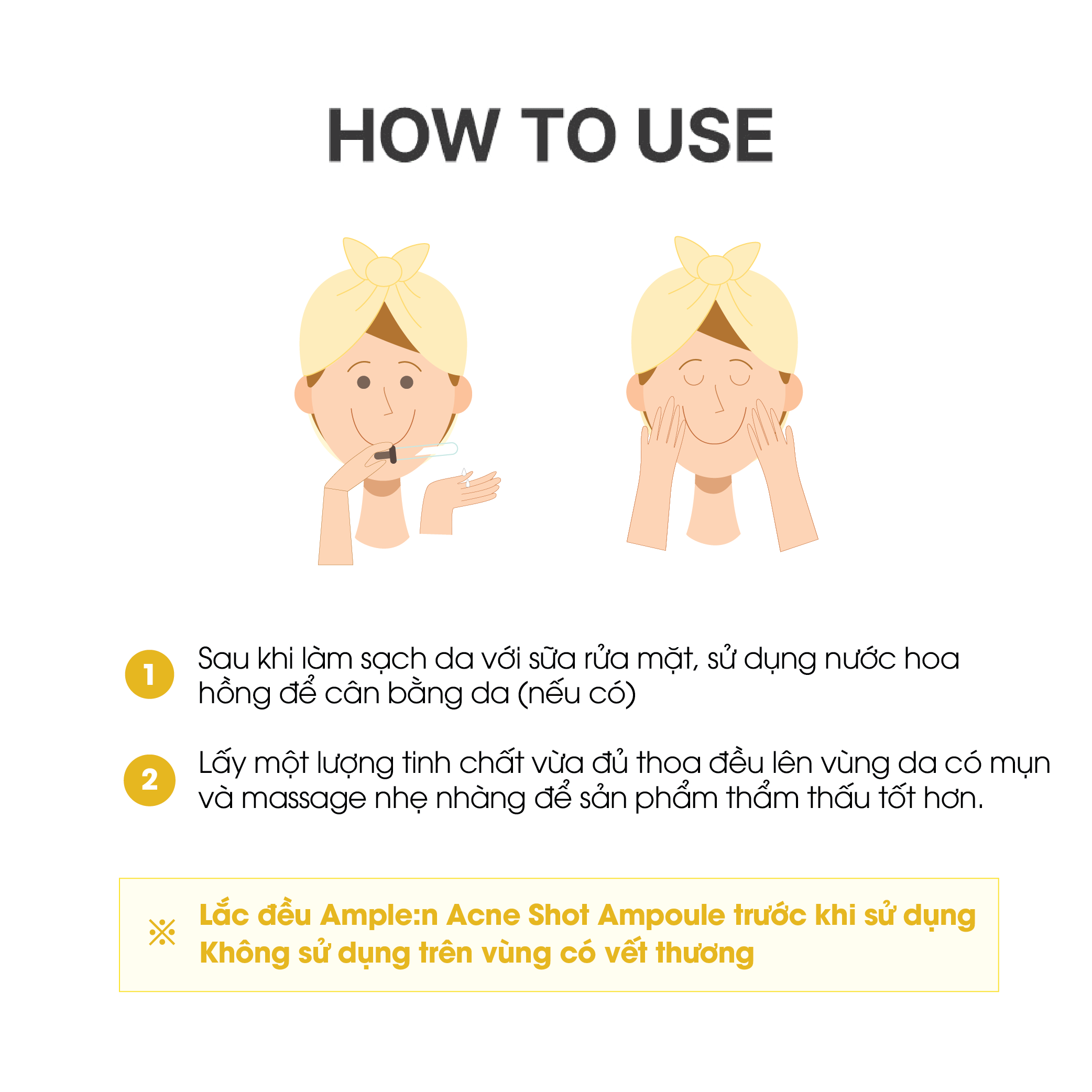 Mô tả Tinh Chất Dưỡng Da Mụn AMPLE:N Acne Shot Ampoule 30ml - 7
