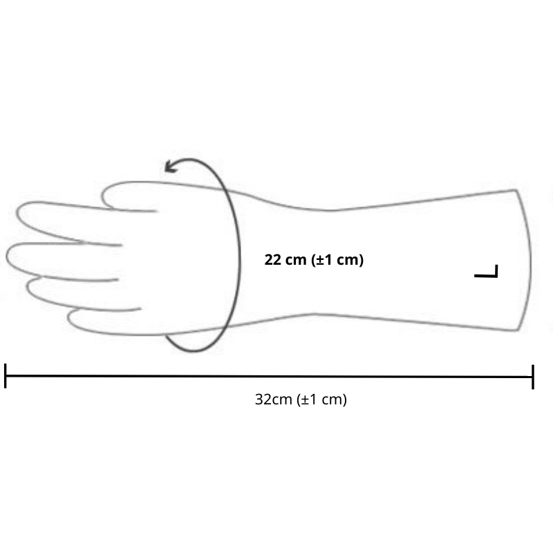 Mô tả Găng Tay Cao Su Tay Lửng Ngọc Trai Size L Thương Hiệu BEIGL - 2