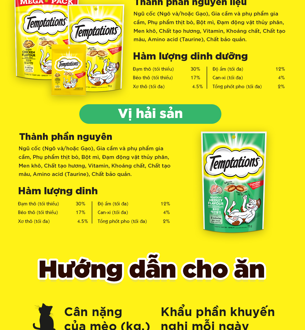 Mô tả Bánh thưởng cho mèo Temptations vị cá ngừ - 5