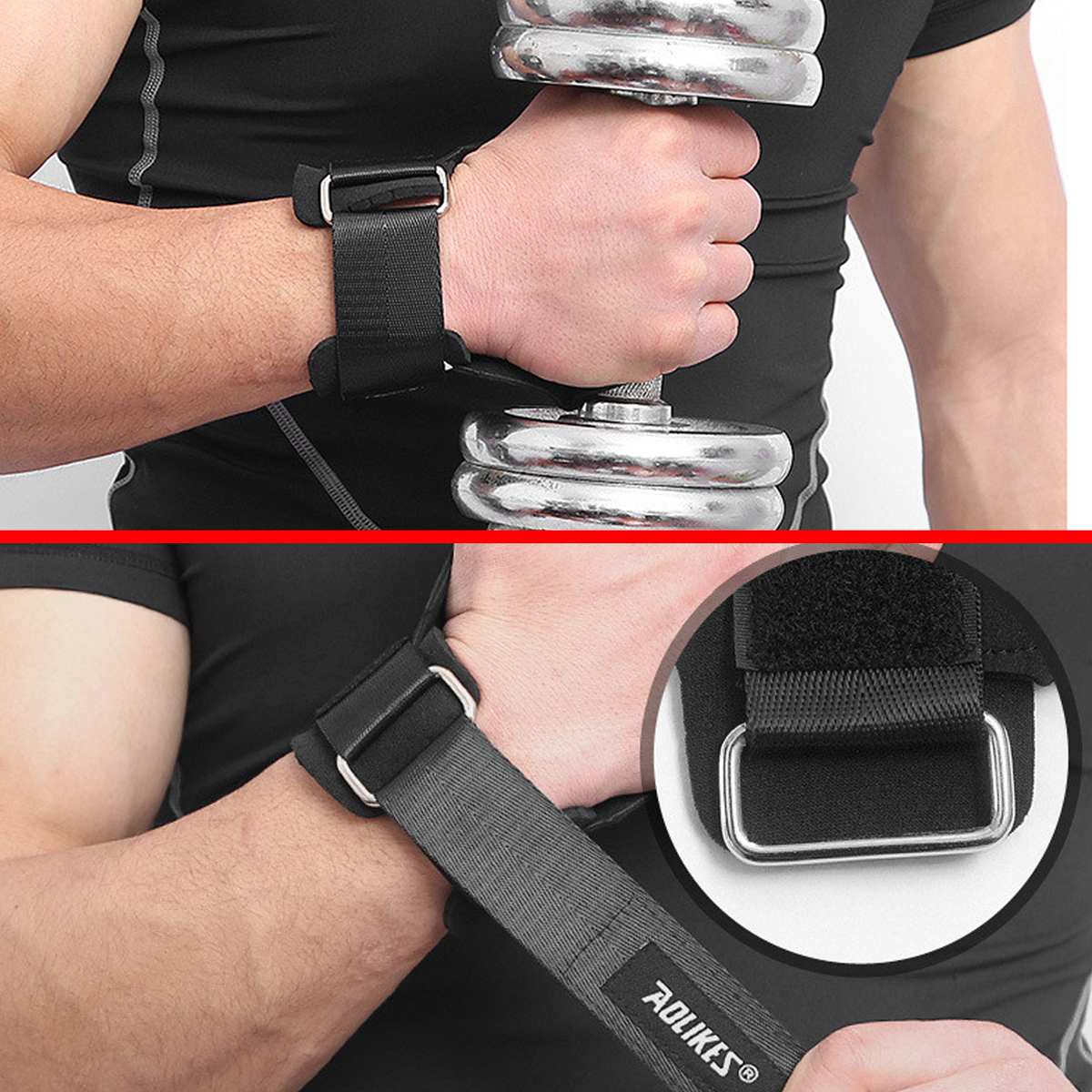 Mô tả Găng Tay Tập GYM Hở Mu Bàn Tay Lifting Grips Aolikes Pro AL7639, Bộ Đôi Găng Tay Hở Mu Bảo Vệ Lòng Bàn Tay Hãng Aolike - 7