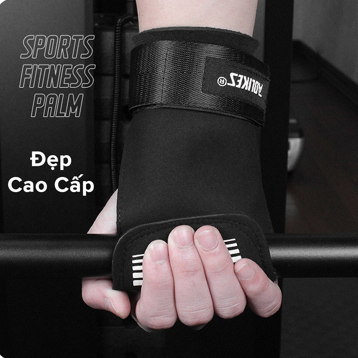 Mô tả Găng Tay Tập GYM Hở Mu Bàn Tay Lifting Grips Aolikes Pro AL7639, Bộ Đôi Găng Tay Hở Mu Bảo Vệ Lòng Bàn Tay Hãng Aolike - 10