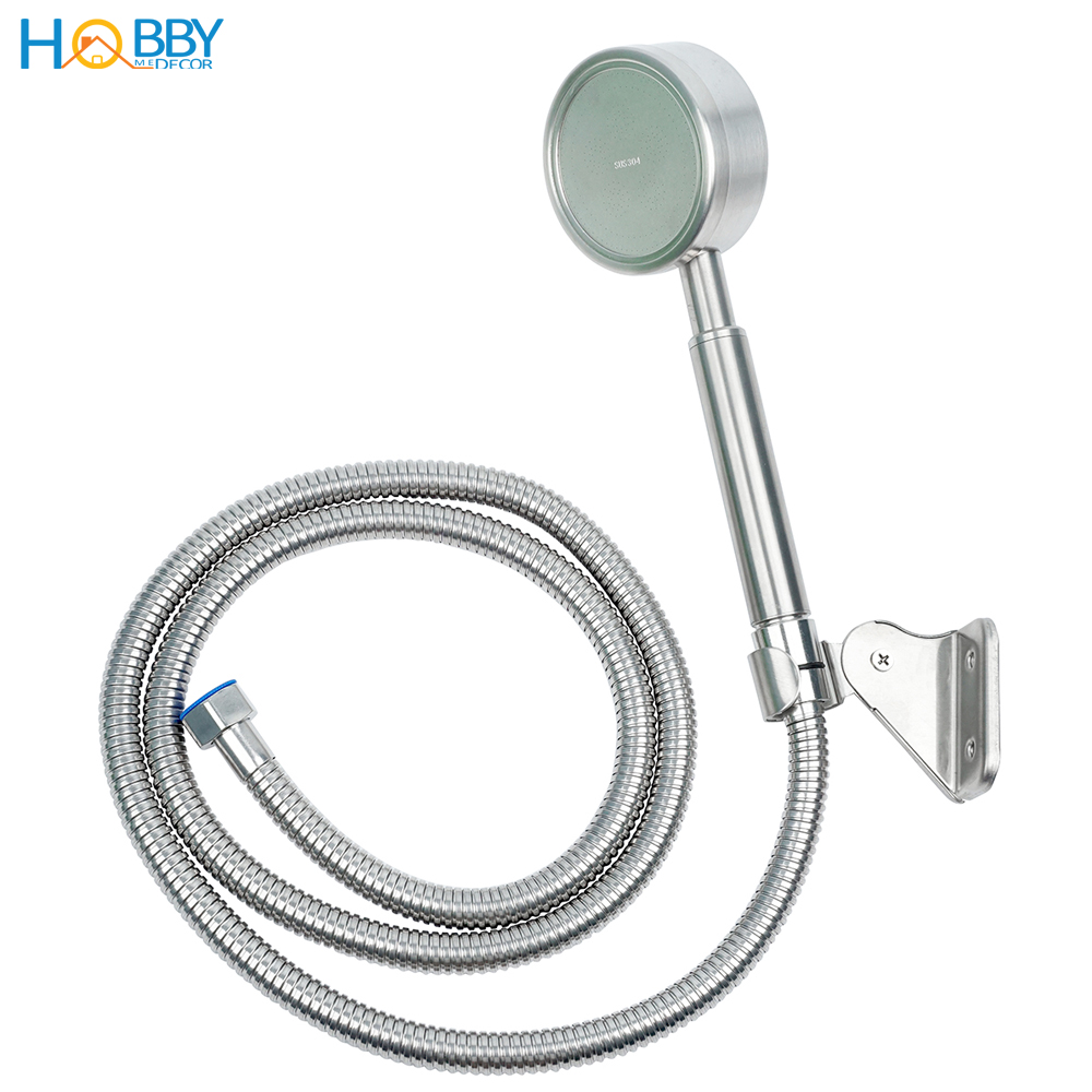 Mô tả Vòi hoa sen cầm tay tăng áp và dây sen inox 304 Hobby Home Decor BST2 - 1