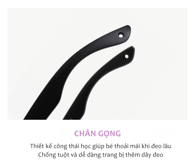 Mô tả Kính Mát Cho Bé Tròng Phân Cực Chống UV400 Gọng Tròn Dẻo Silicone Cao Cấp Thời Trang Bé Trai Bé Gái Từ 0-3 Tuổi AK139 - 5