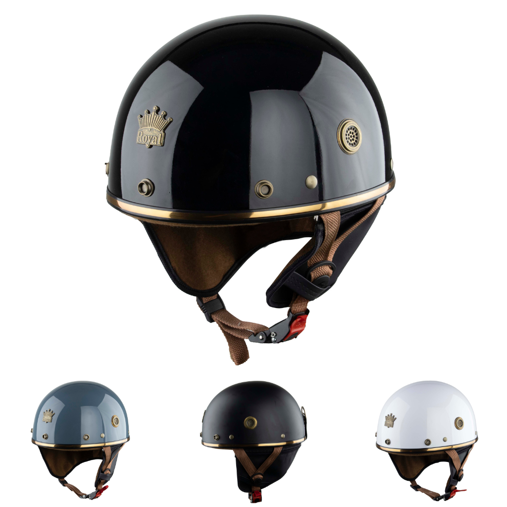 Mô tả Mũ Bảo Hiểm Nửa Đầu Royal M379 - Đệm Tai Tháo Rời -Tặng Kèm Lưỡi Trai - Kiều Dáng Classic - CHÍNH HÃNG -Bảo Hành 12Tháng - 3