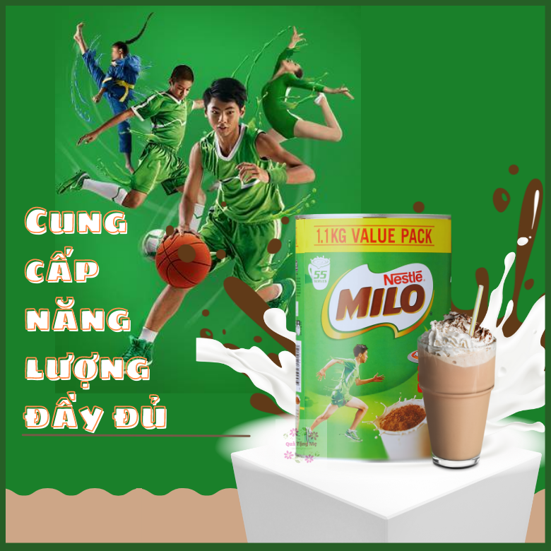 Mô tả Sữa bột Nestle Milo tăng chiều cao cho bé từ 2 tuổi 1kg -1.1kg - 2